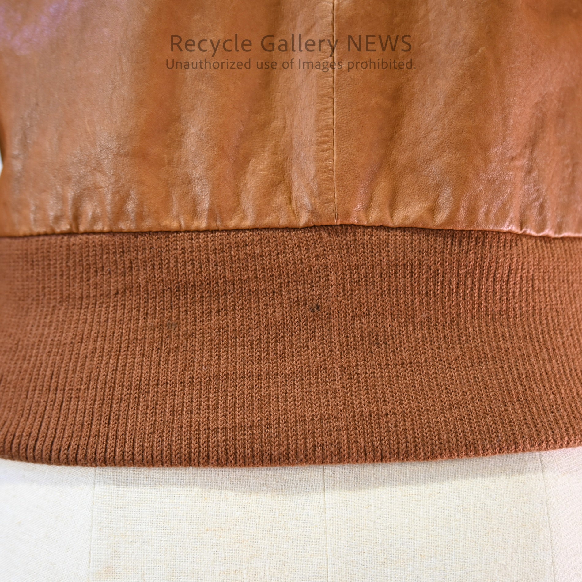 AG by aquagirl Lamb Leather Jacket Orange Brown / アクアガール 羊革 レザージャケット オレンジブラウン