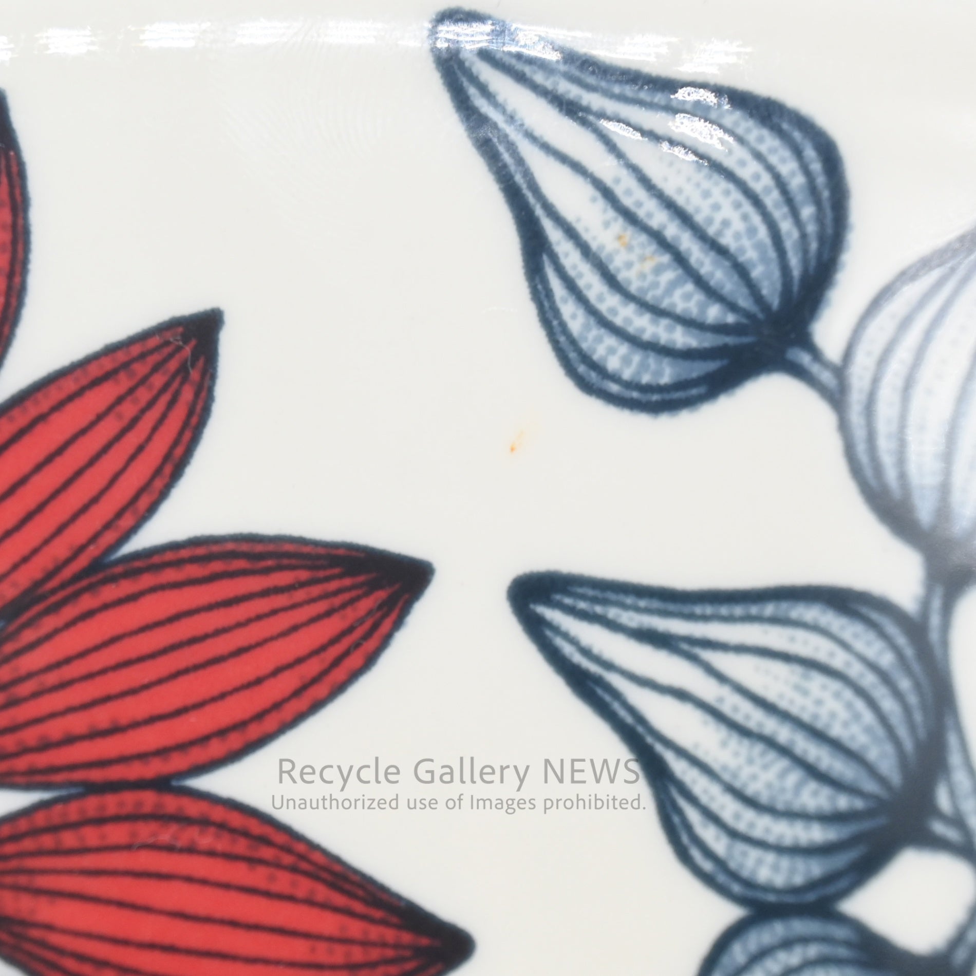 ARABIA Runo Summer Ray Finland Floral 16.5cm Bowl Old Backstamp Scandinavian Style / アラビア ルノ サマーレイ 16.5cmボウル フィンランド  花柄 北欧 旧スタンプ