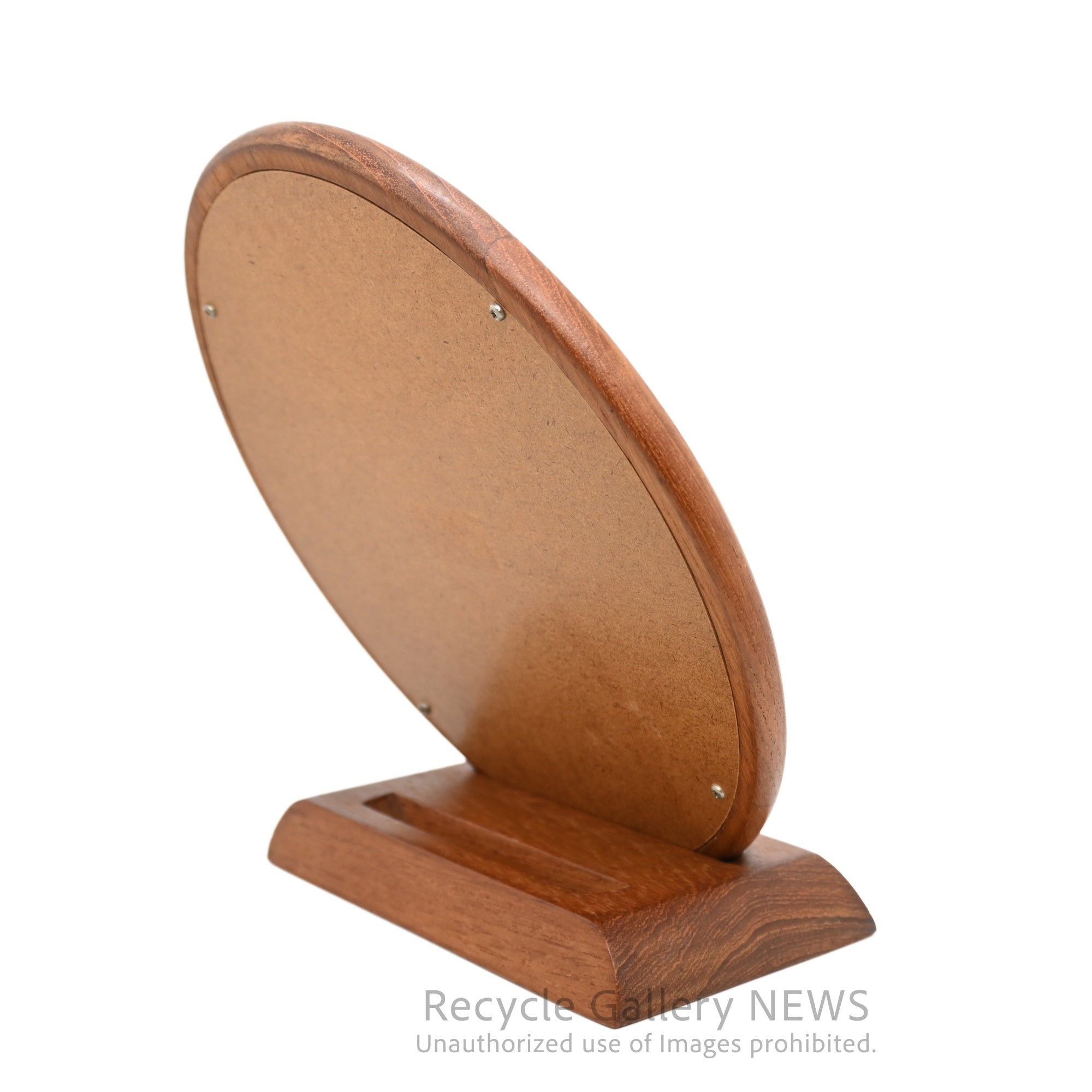 Vintage-like Teakwood Mirror & Stand Brown / チークウッド ミラー&スタンド ブラウン ヴィンテージライク 卓上ミラー