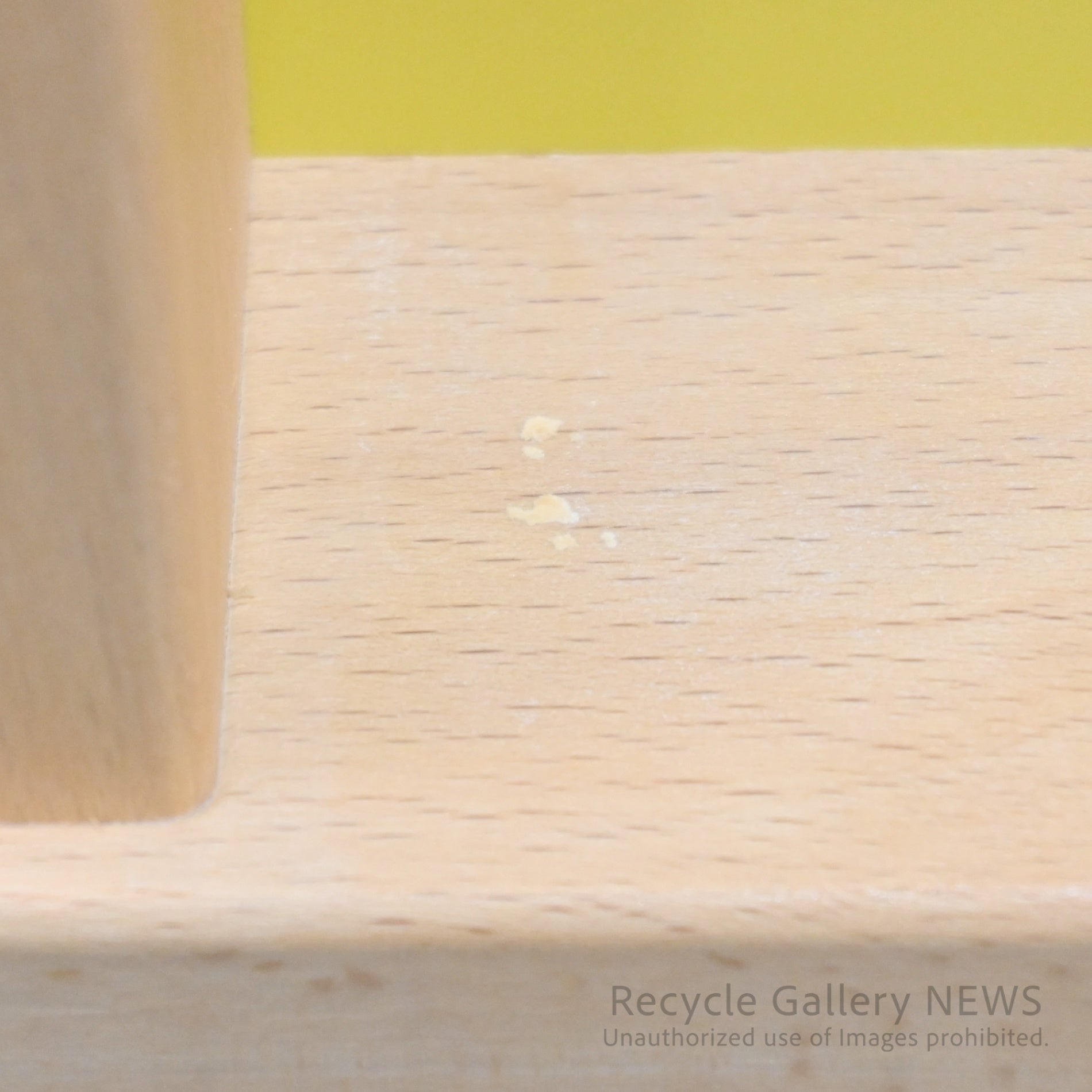 Nisshin Mokko ac-cent Kids chair Yellow Japan / 日進木工 アクセント キッズチェア イエロー 日本