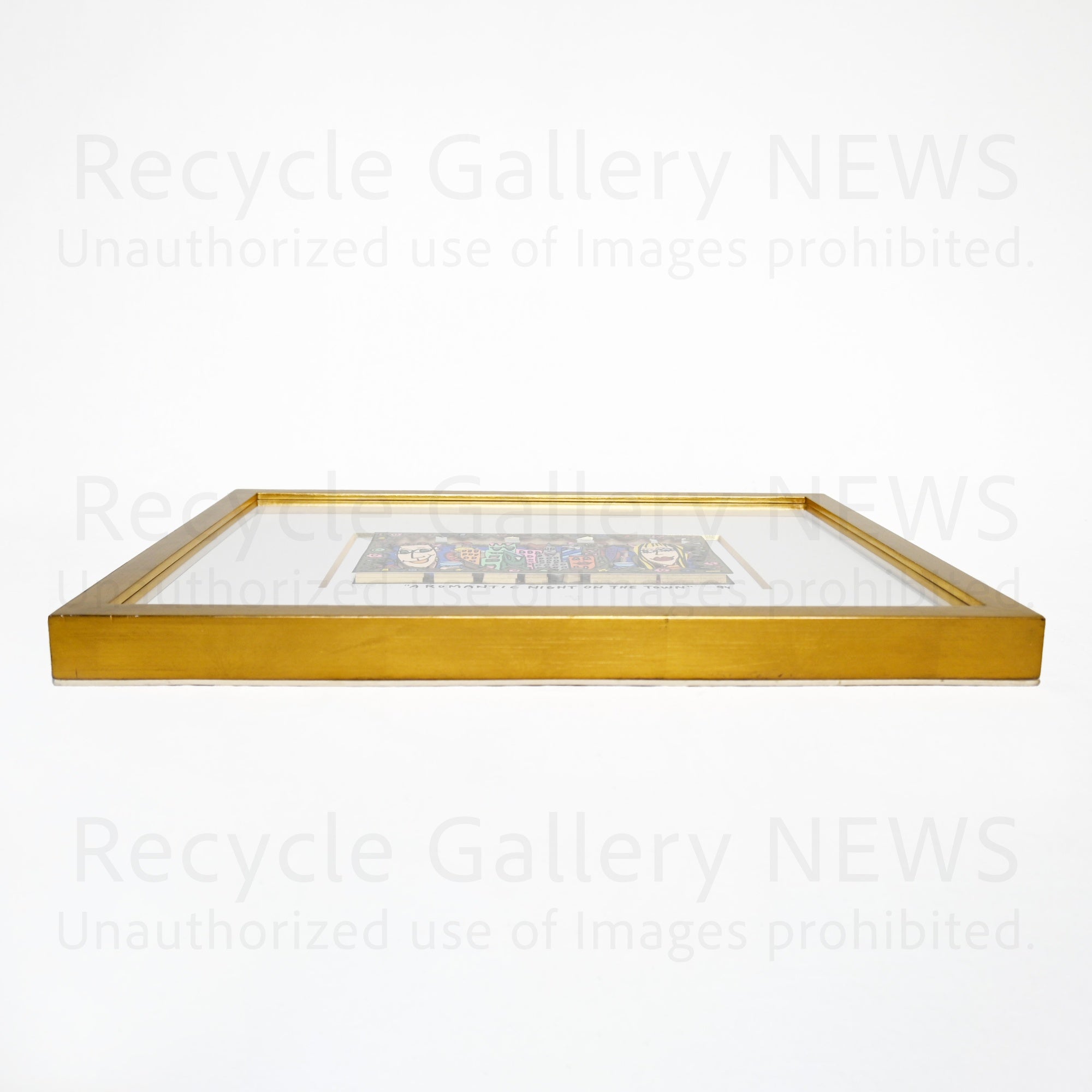 James Rizzi A ROMANTIC NIGHT ON THE TOWN 1994’s Silk-screen 3D Urban Primitive Modern Art / ジェームス・リジィ ア・ロマンティックナイト・オン・ザ・タウン 1994年 シルクスクリーン 現代アート