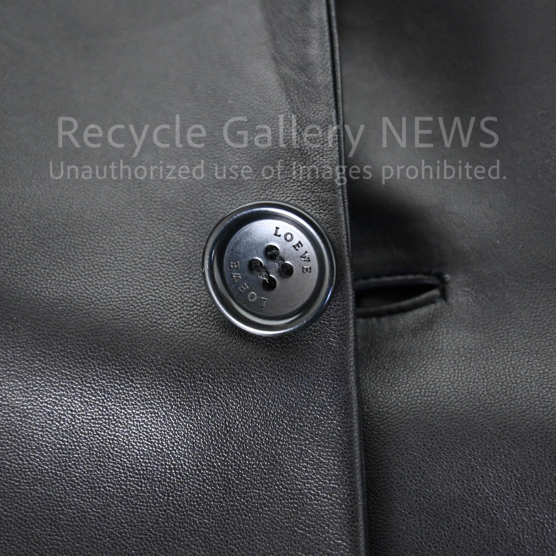 LOEWE Men's Lamb Leather Jacket in Black Jonathan Anderson /  ロエベ メンズ ラム レザー ジャケット ブラック ジョナサン・アンダーソン  羊革 黒