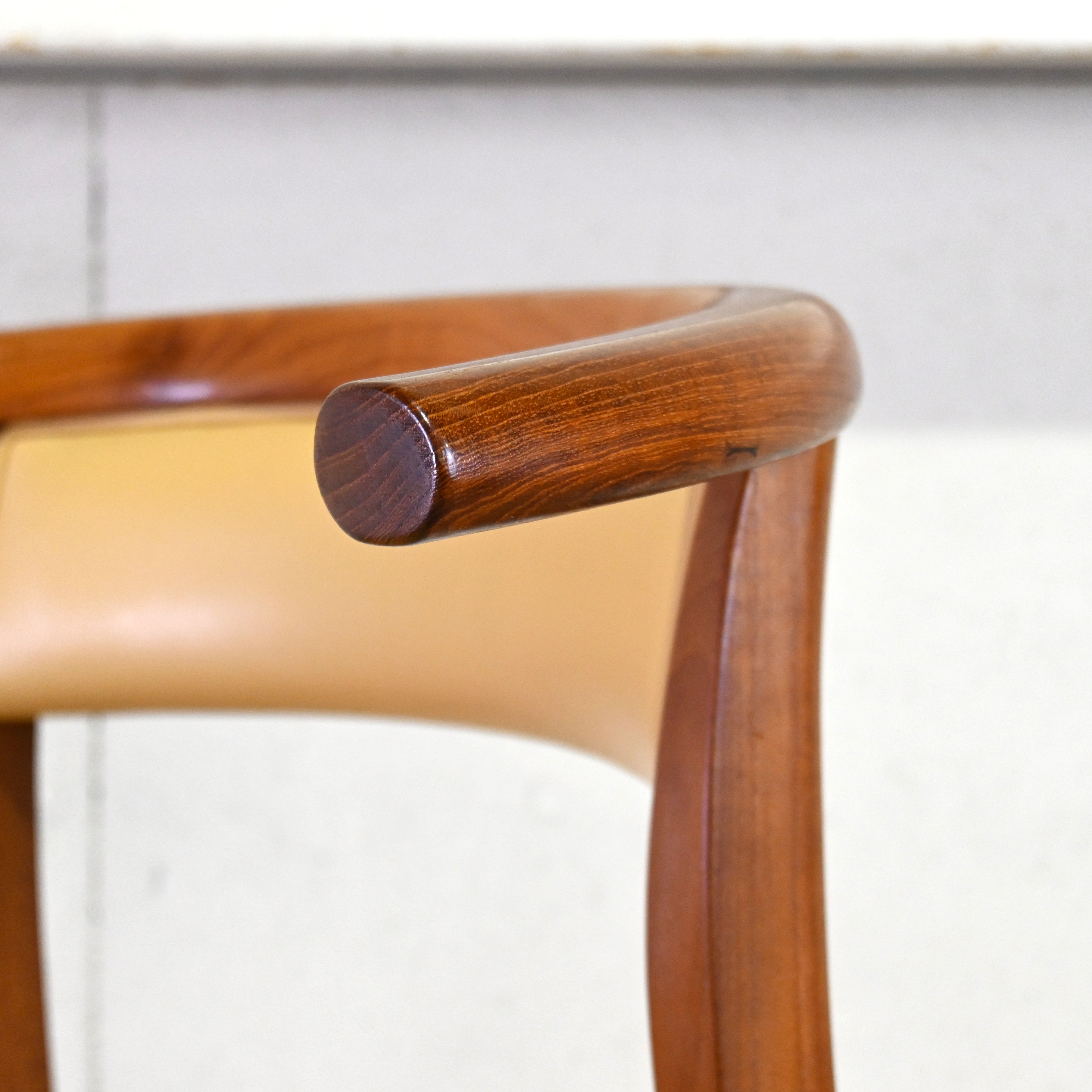 Aobayashi Seisakujyo Teakwood Arm Dining chair Yellow Japan vintage Scandinavian design / 青林製作所 チーク材 アーム ダイニングチェア イエロー ジャパンヴィンテージ 北欧デザイン