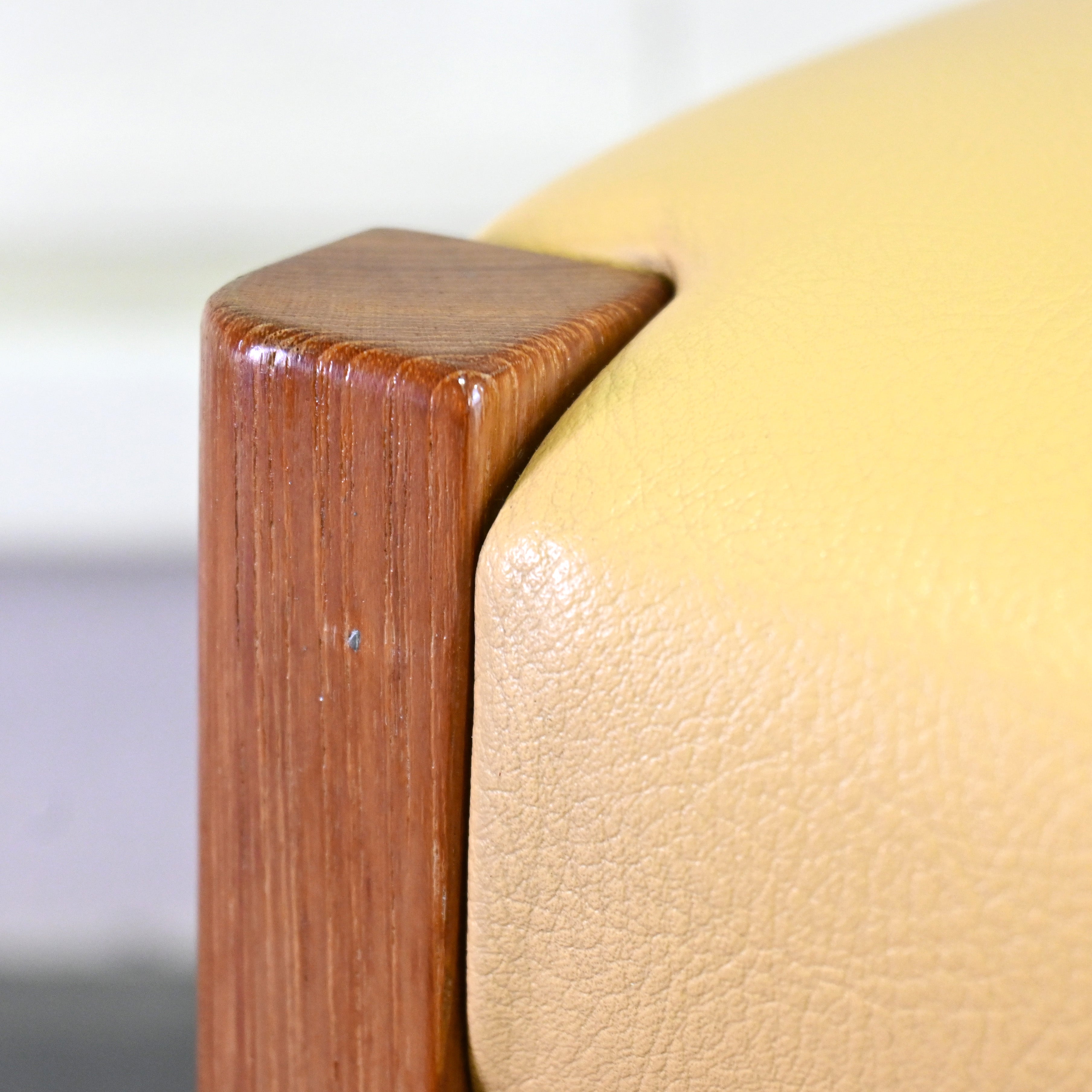 Aobayashi Seisakujyo Teakwood Arm Dining chair Yellow Japan vintage Scandinavian design / 青林製作所 チーク材 アーム ダイニングチェア イエロー ジャパンヴィンテージ 北欧デザイン