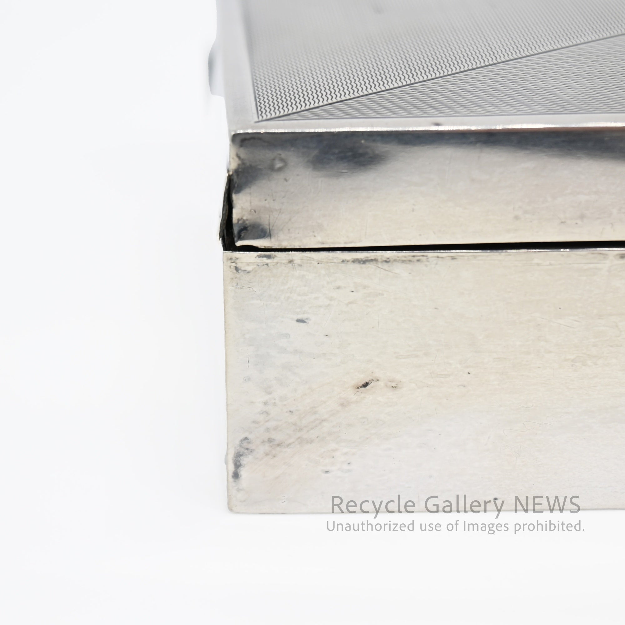 Antique 1932 Art Deco Era English Sterling Silver Case Birmingham / 1932年 アール・デコ様式 バーミンガム 英国純銀製 シルバーケース アンティーク