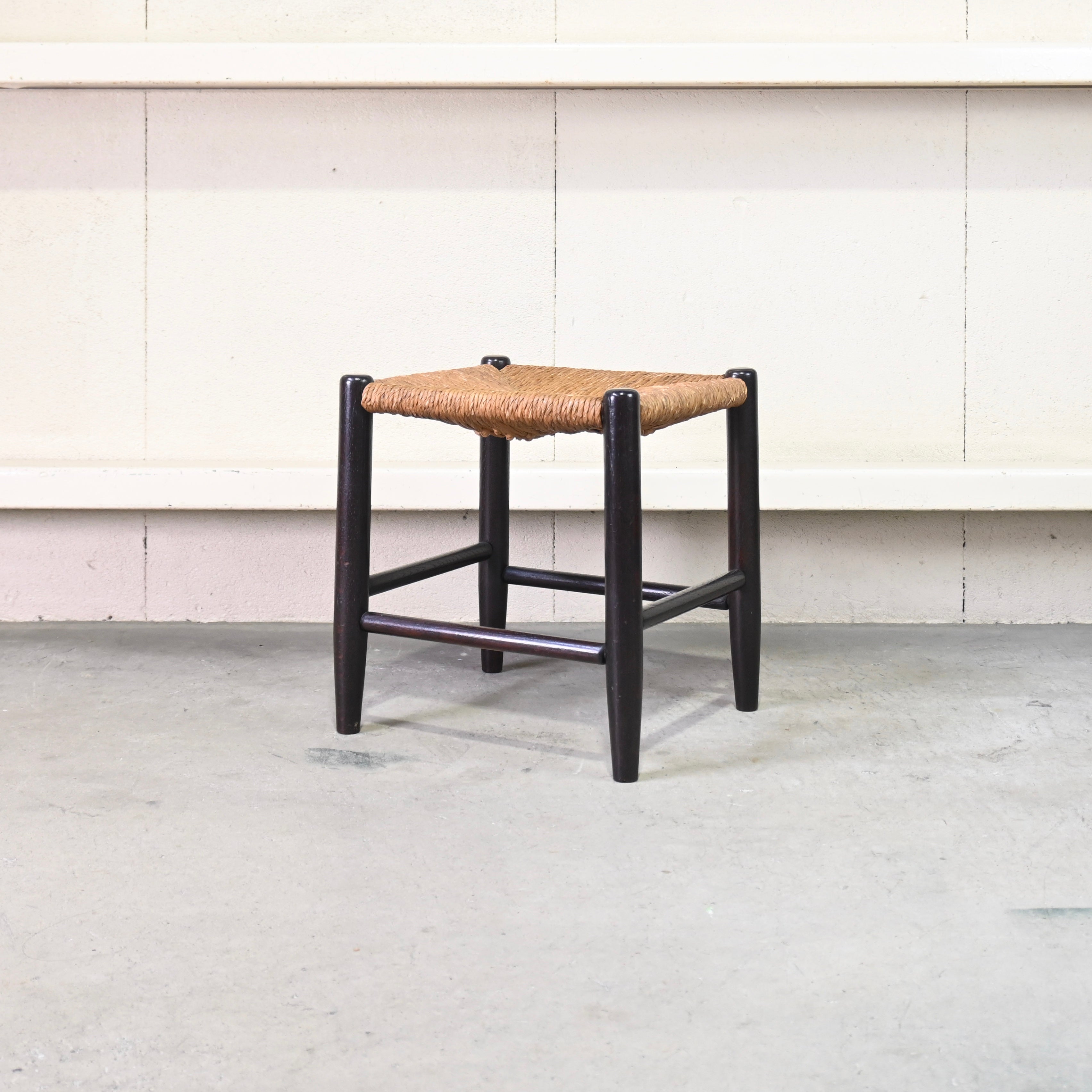 Matsumoto mingei Rush seated stool N.19 Japan vintage Fork art / 松本民芸家具 ラッシスツール #19型 民藝 ジャパンヴィンテージ