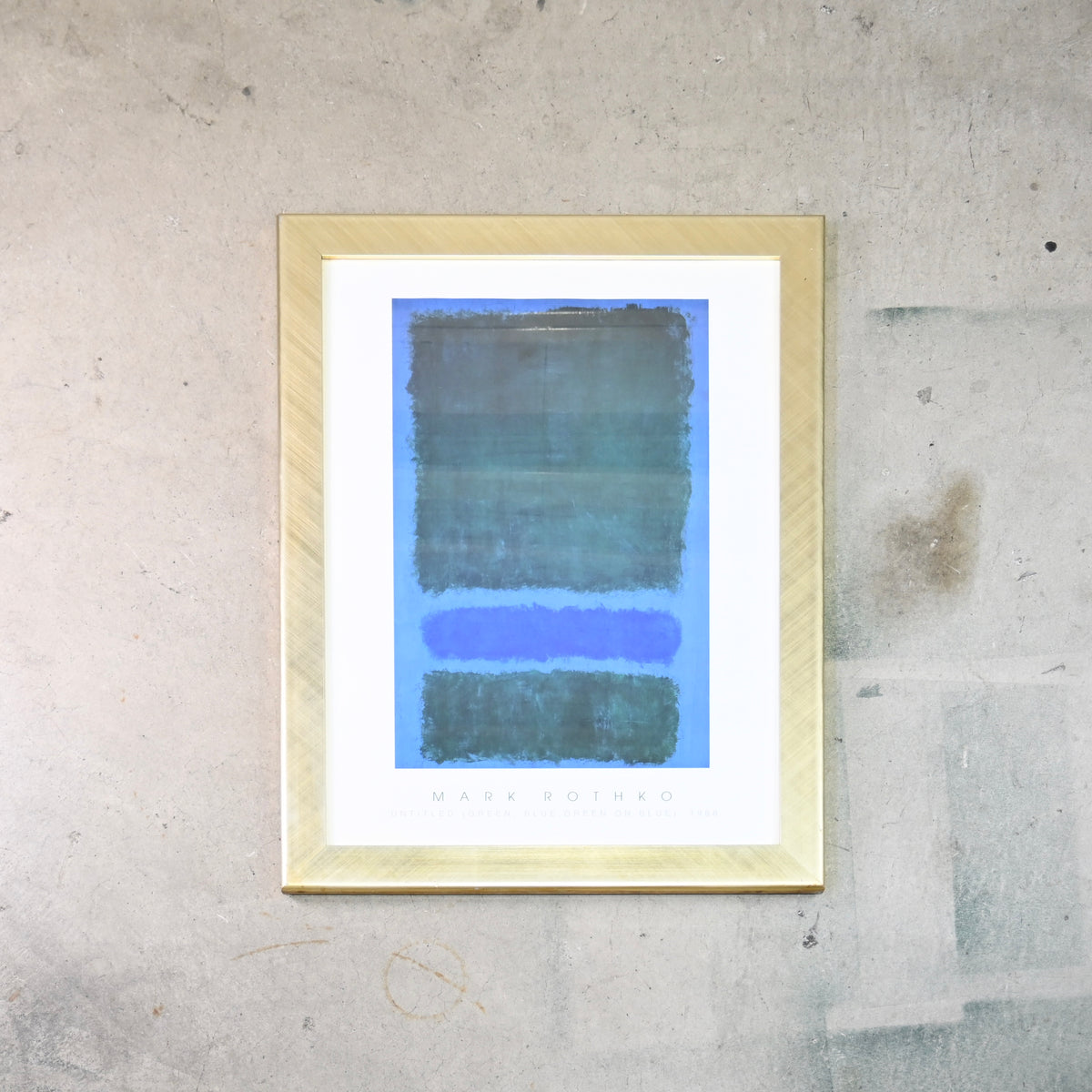 Mark Rothko Untitled Green,Blue,Green on Blue 1968 Poster Art 