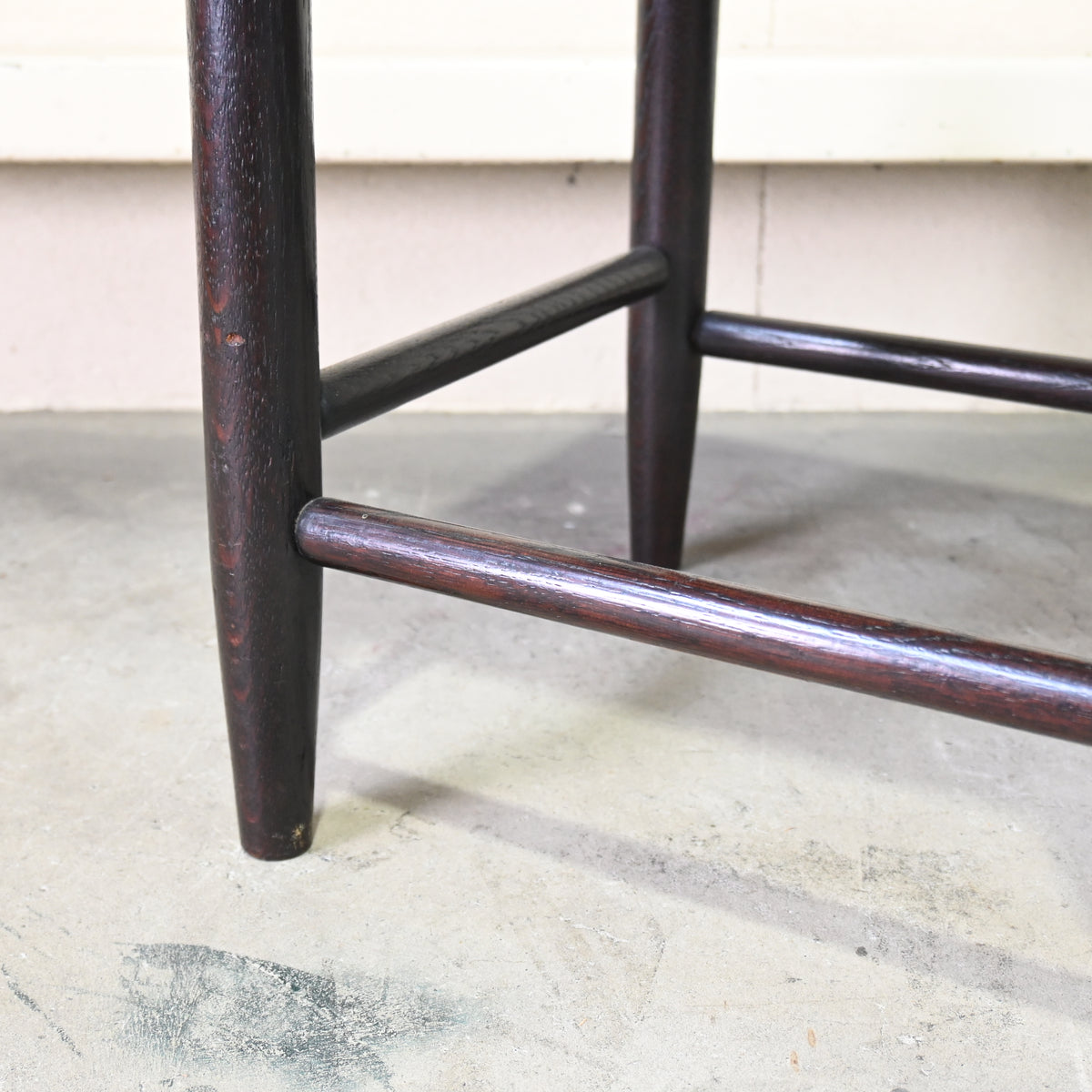 Matsumoto mingei Rush seated stool N.19 Japan vintage Fork art 
