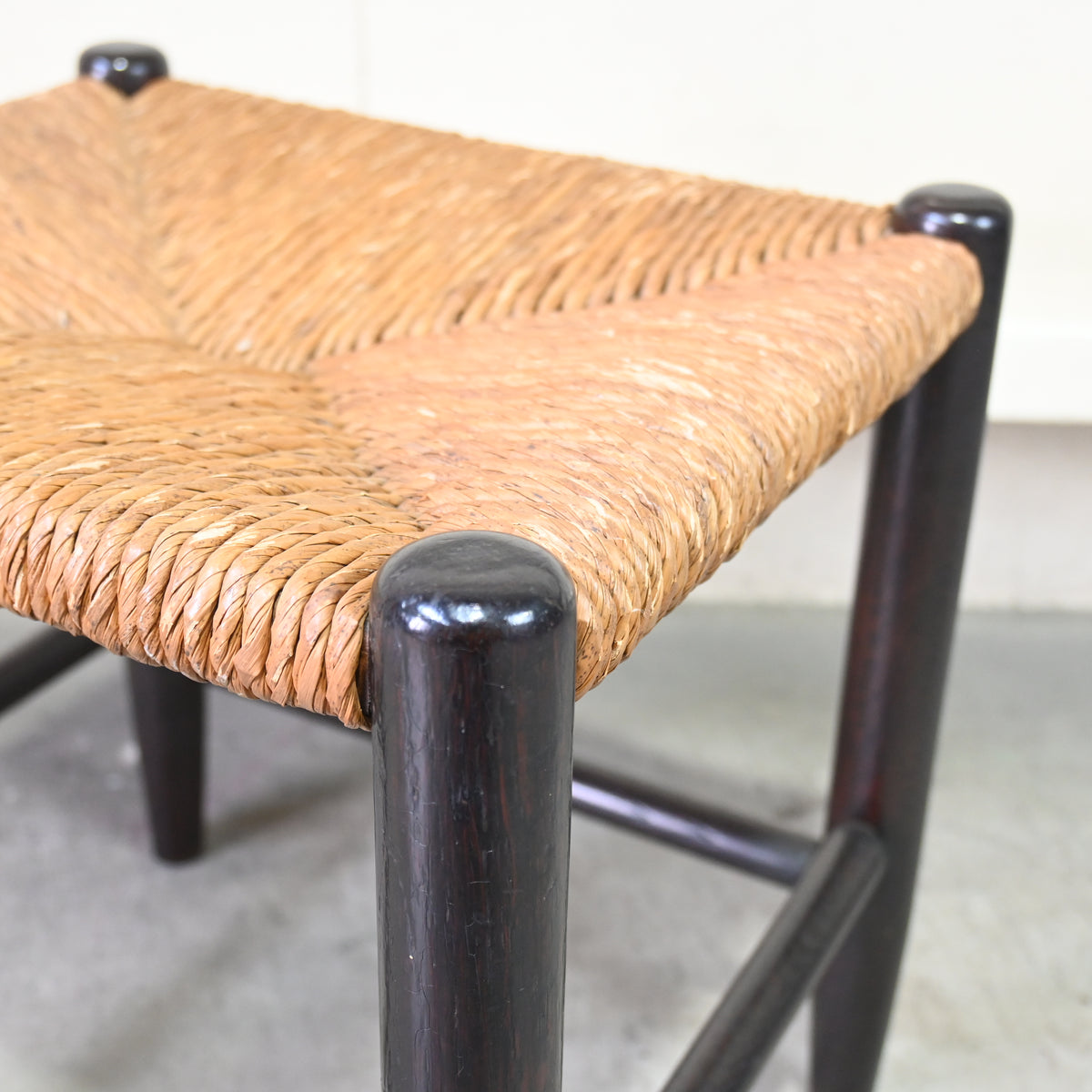 Matsumoto mingei Rush seated stool N.19 Japan vintage Fork art 