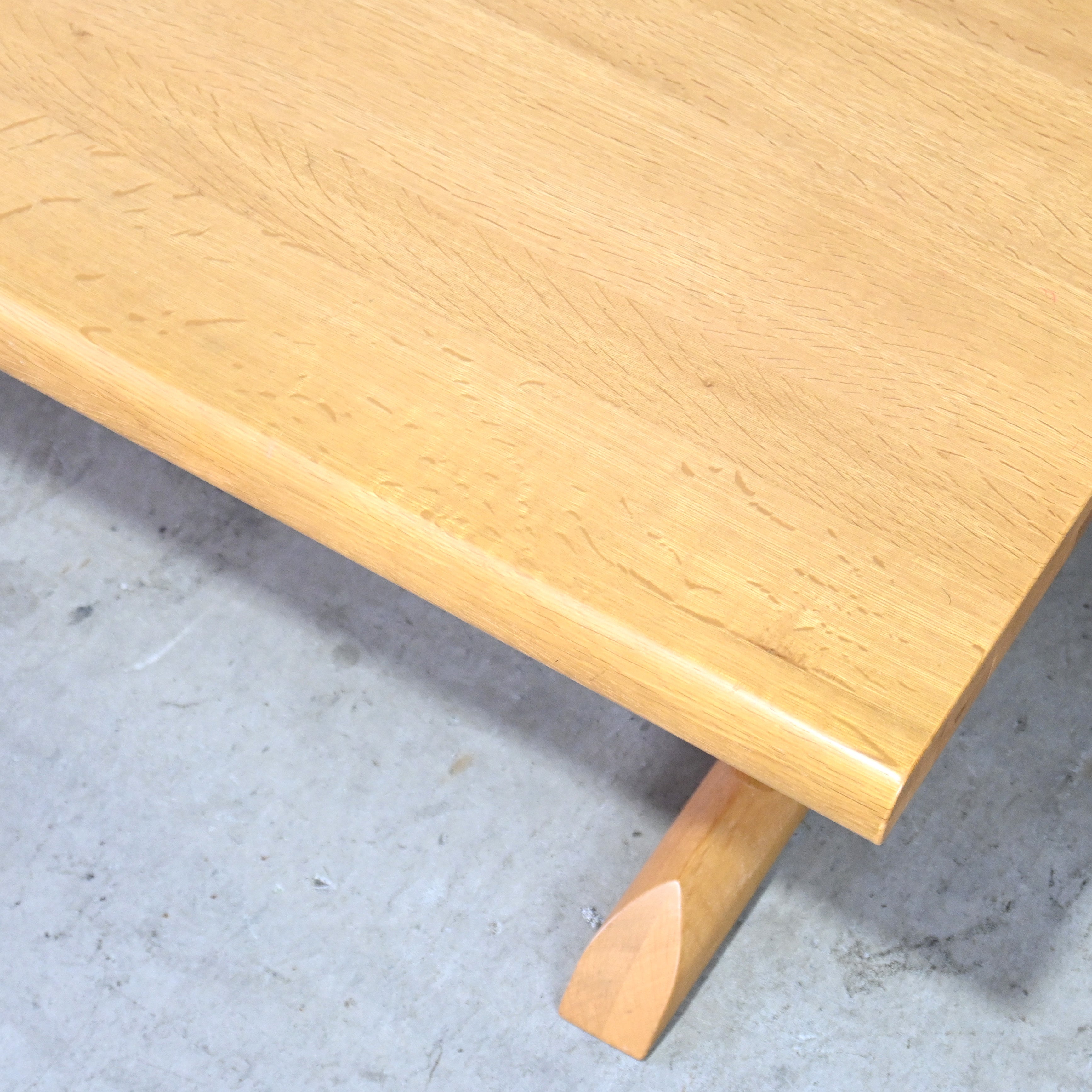 Hida sangyon Oakwood Solidwood Center table Japanese modern / 飛騨産業 オーク材 楢無垢材 センターテーブル 飛騨家具 ジャパニーズモダン