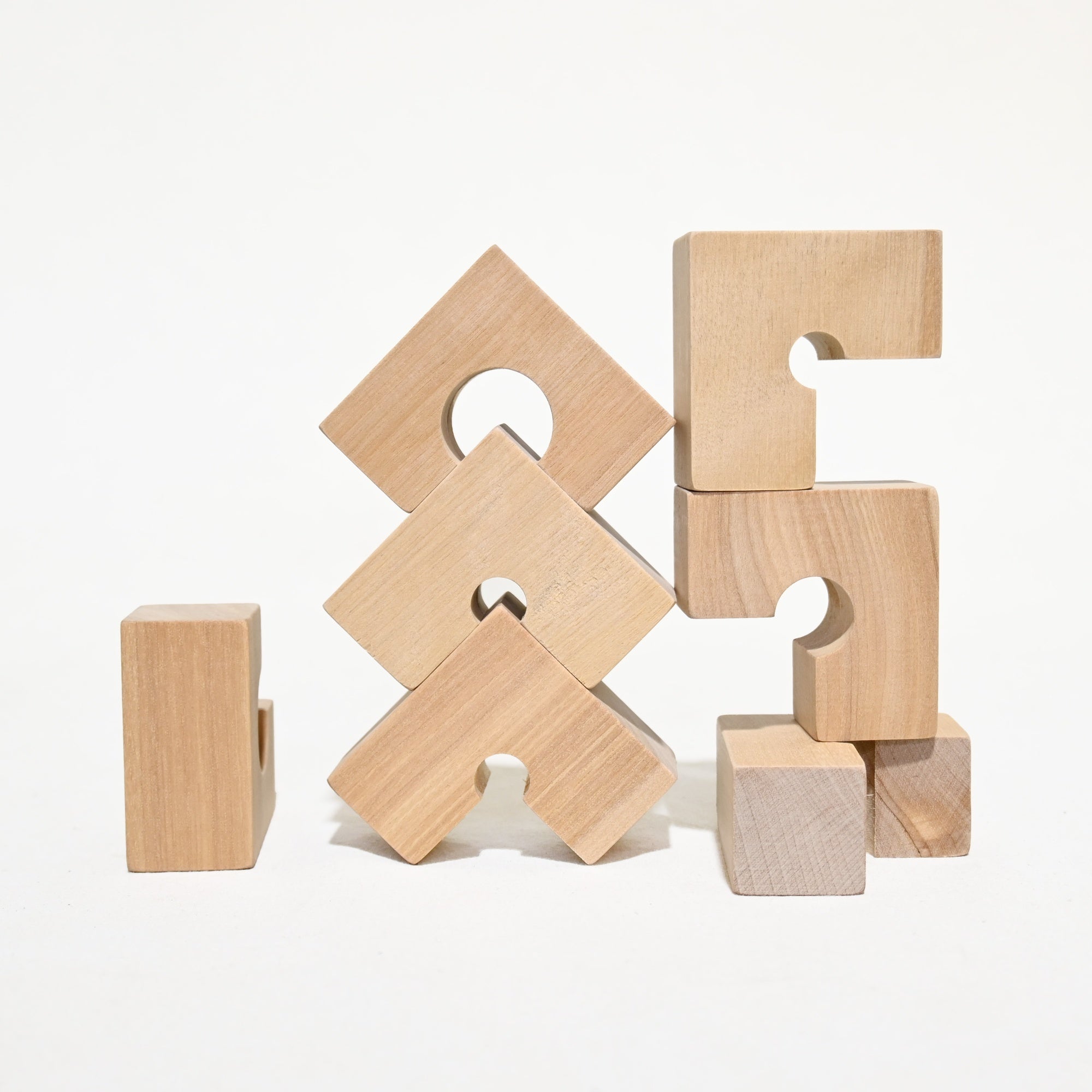 kara coro Building blocks ”L” Handcrafted Wooden Toys Japan Rare / 木のおもちゃ工房カラコロ 積み木 エル 日本 生産終了 希少品