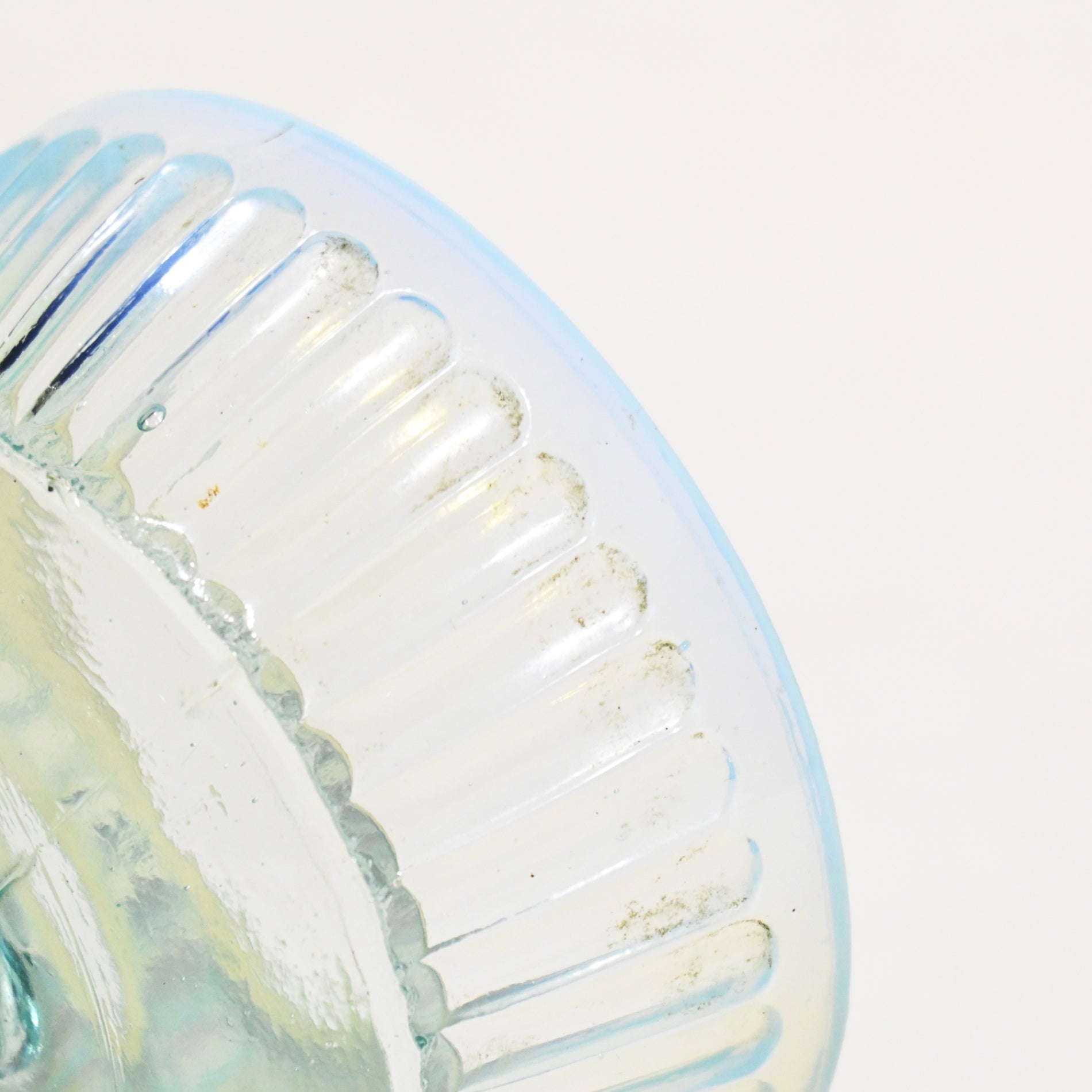 Vintage Press Glass Japanese Glass Ice Cup Ramune soda blue Color Retro / ヴィンテージ プレスガラス 和ガラス 氷コップ ラムネ色 レトロ