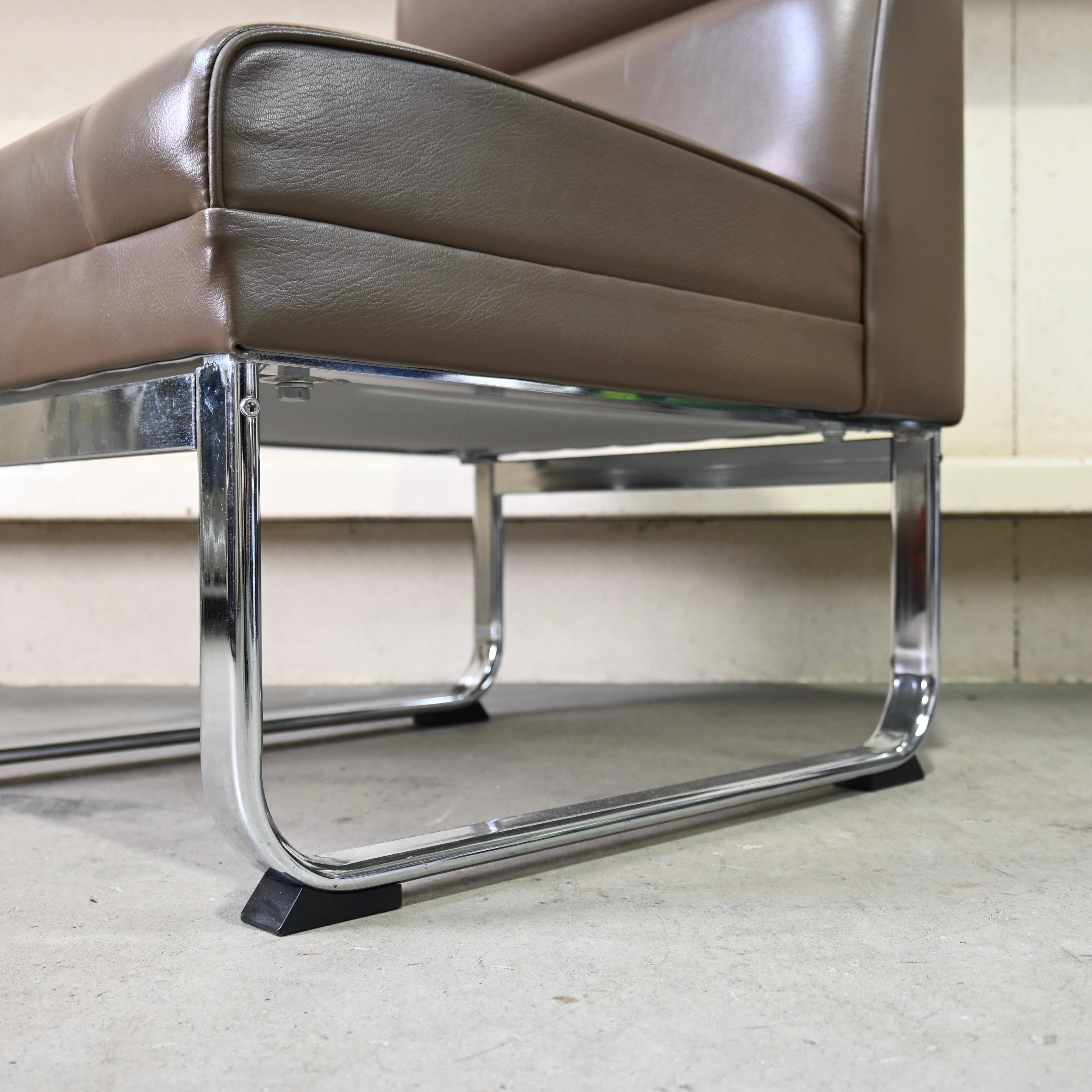 From old hospital 1P sofa + Ottoman Japanese modern / ホスピタルファニチャー 1Pソファ + オットマン  ジャパニーズモダン