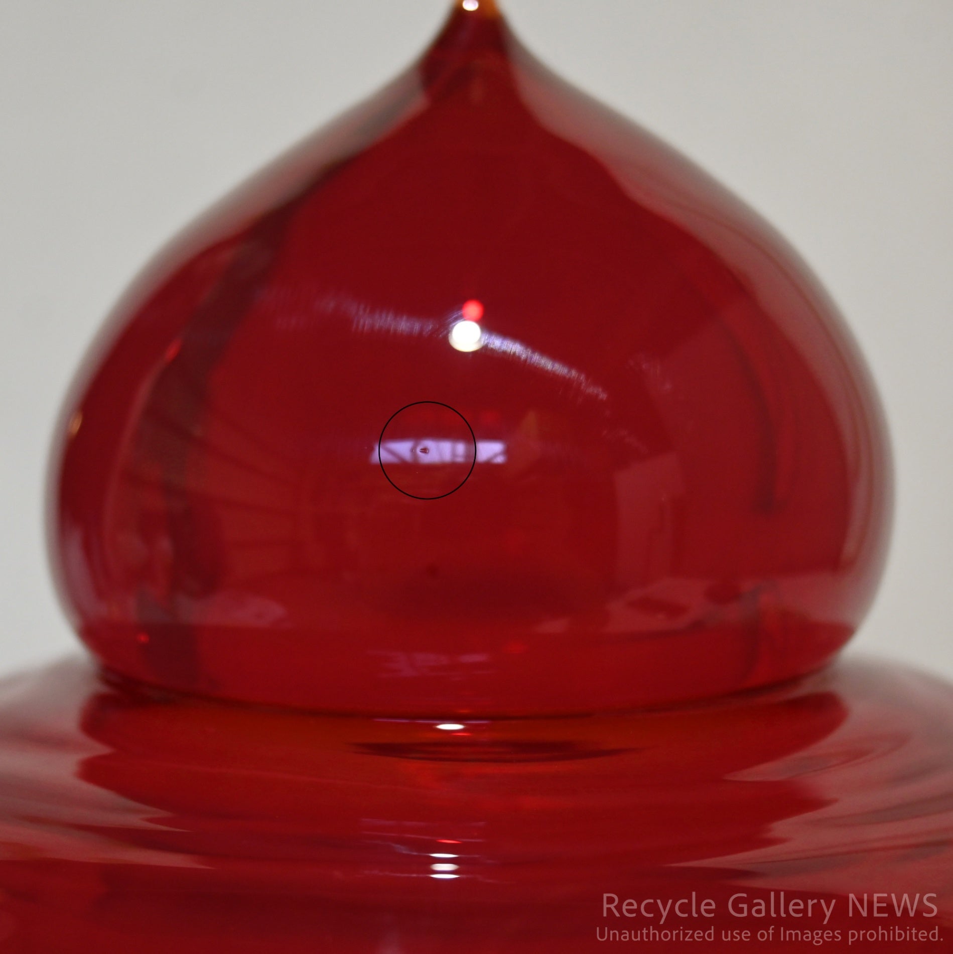 "The Seed Ⅰ-Ⅴ" made by ROSTARR ROMON K YANG Hand Blown Glass Red Art Piece / "ザ・シード" ロスター 吹きガラス アート作品 赤 オブジェ