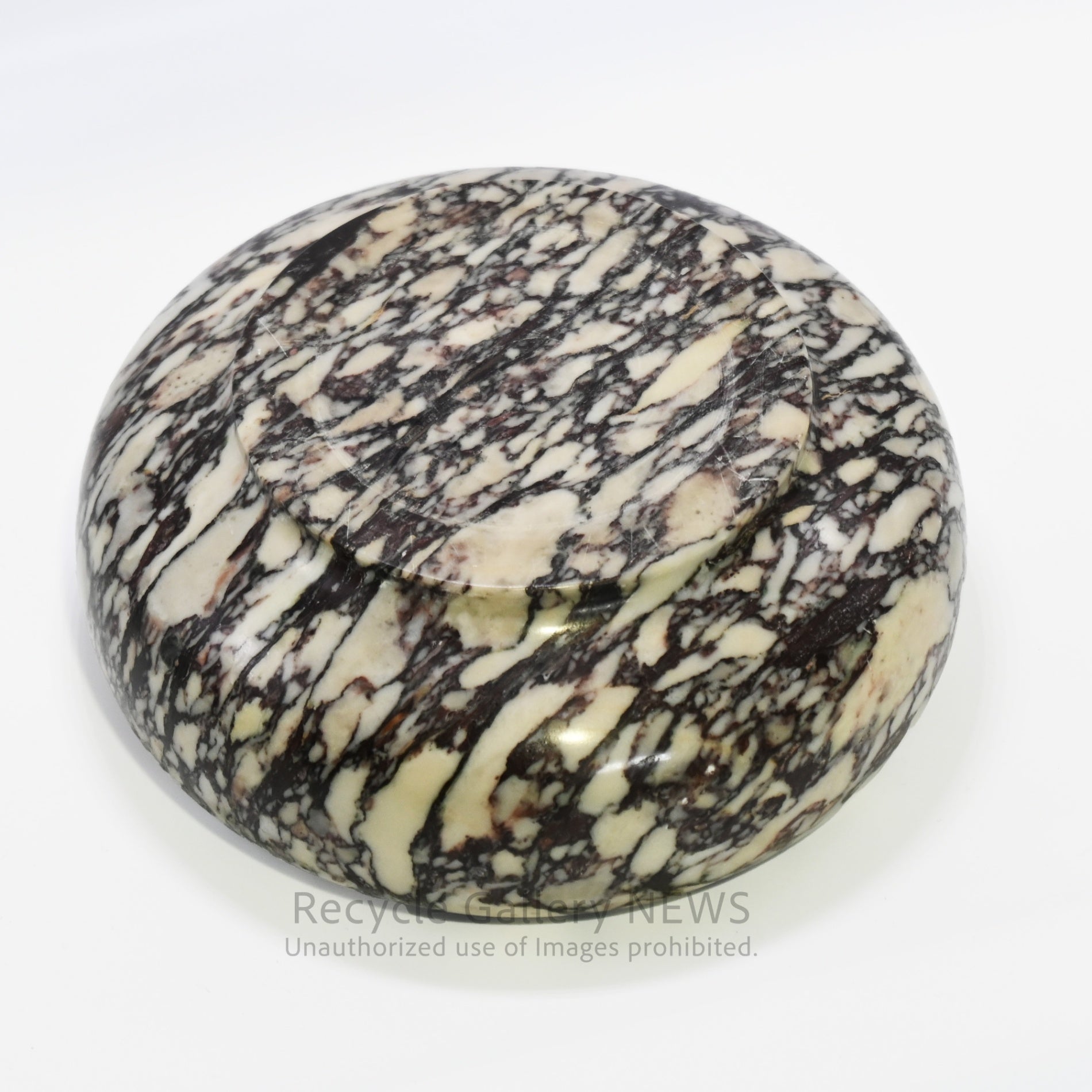 Marble Ashtray Black and White Natural Stone Accessory Tray / 大理石 灰皿 黒 白 マーブル 天然石 アクセサリートレー