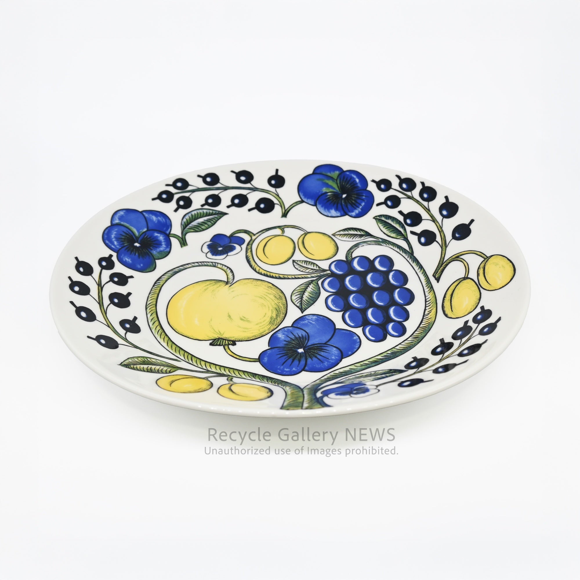 ARABIA ”Paratiisi” 25cm OVAL PLATE Finland Scandinavian Modern / アラビア パラティッシ 25cm オーバルプレート フィンランド 北欧モダン