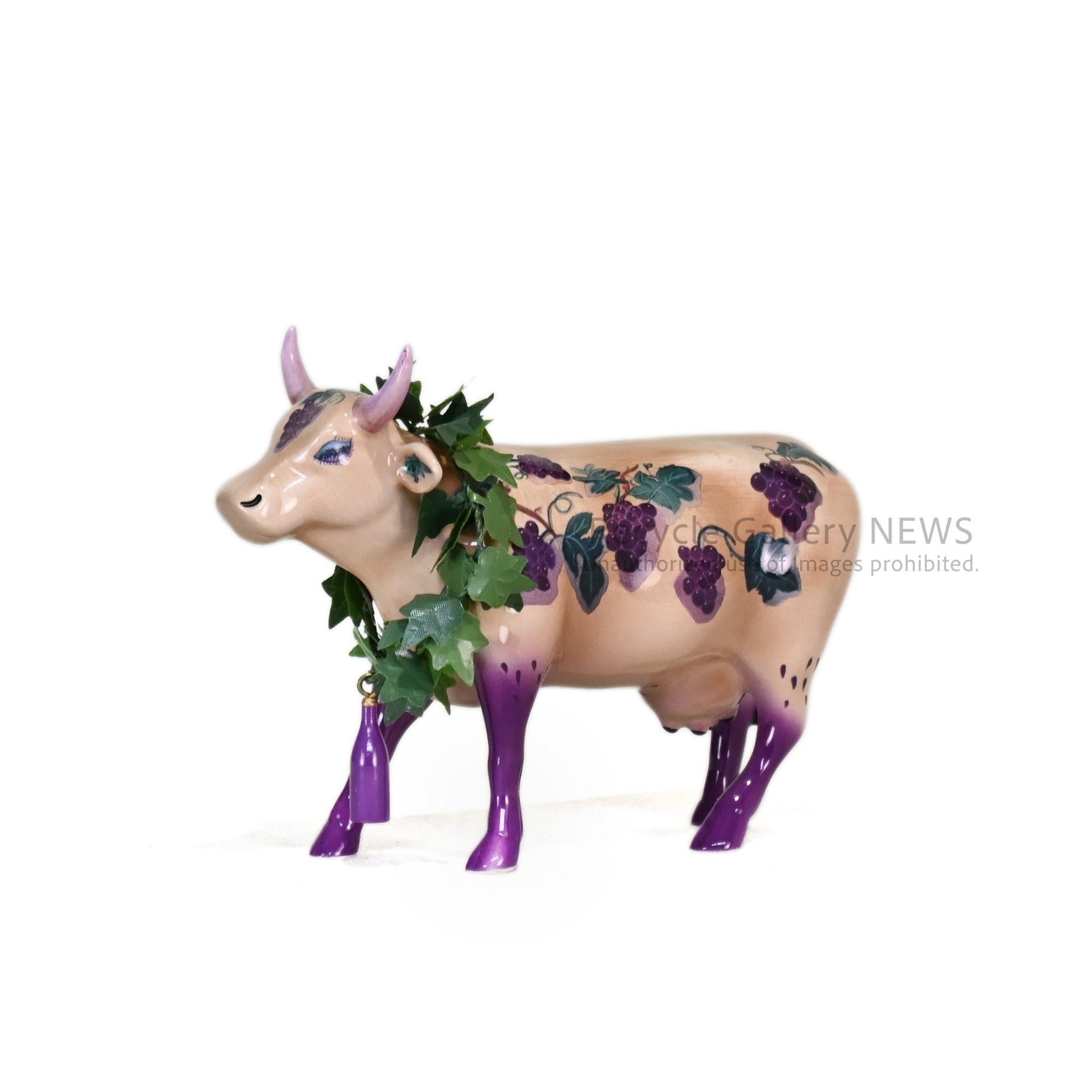Cow figurine Wine Grapes Westland giftware Cow Parade / 牛のオブジェ ワイン 葡萄 ウエストランド ギフトウェア カウパレード フィギュリン