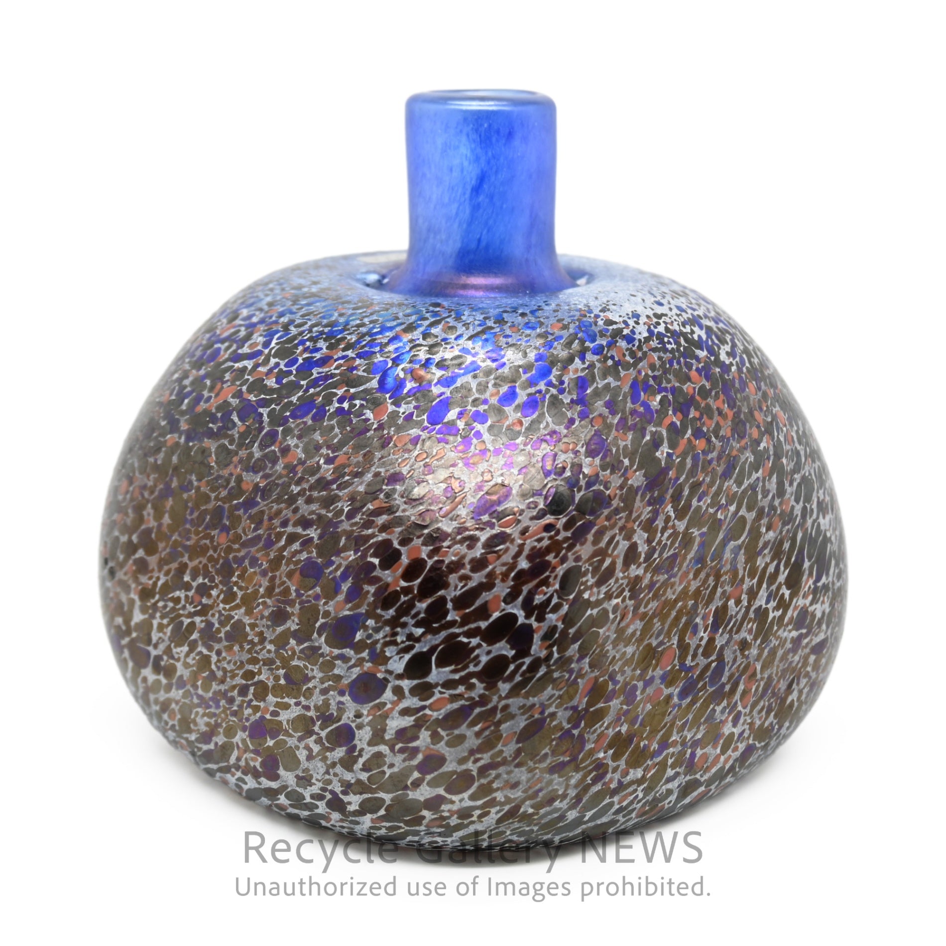 KOSTA BODA Bertil Vallien Art Modern Glass Flower Vase Purple Tones / コスタボダ ガラス フラワーベース バーティル・ヴァリーン 一輪挿し 花瓶 パープル系 アートガラス モダン
