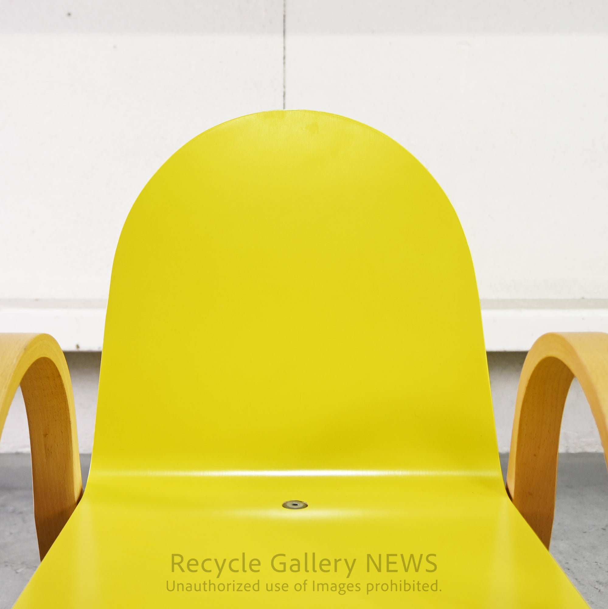 Nisshin Mokko ac-cent Kids chair Yellow Japan / 日進木工 アクセント キッズチェア イエロー 日本