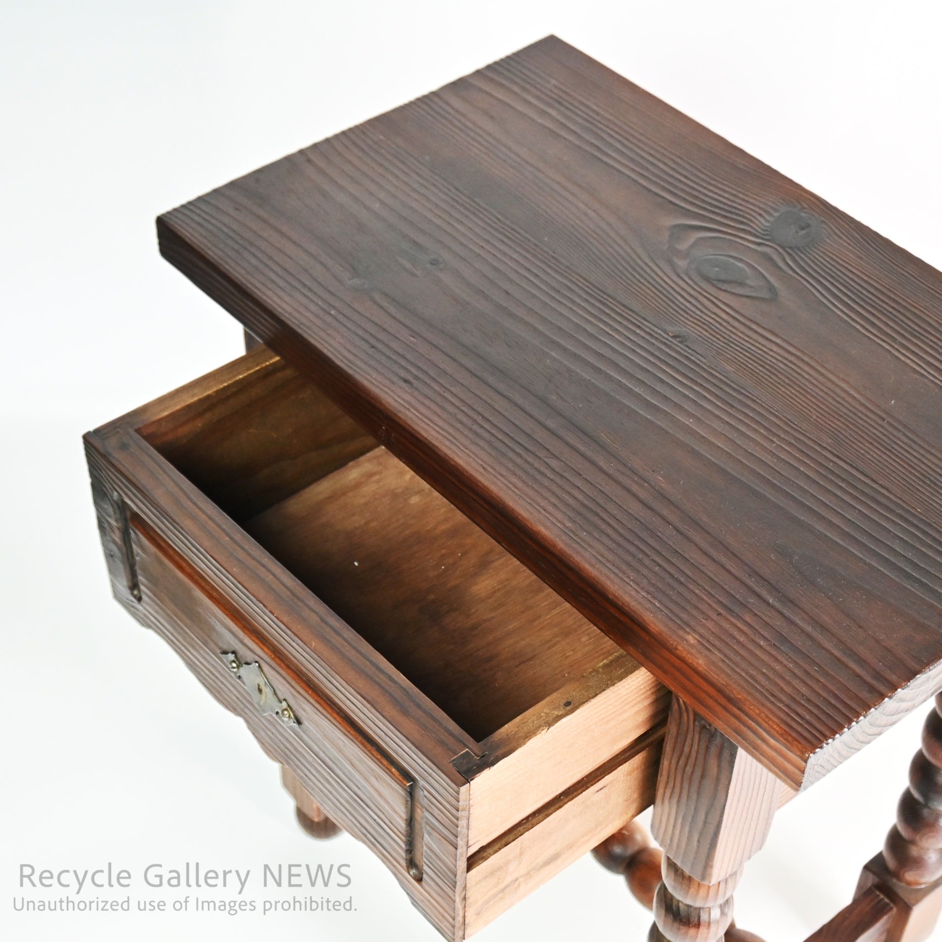 Antique Console Table with Bobbin Turned Legs Classic Spool Design / ボビンターニングレッグ コンソールテーブル アンティーク クラシック 糸巻きデザイン