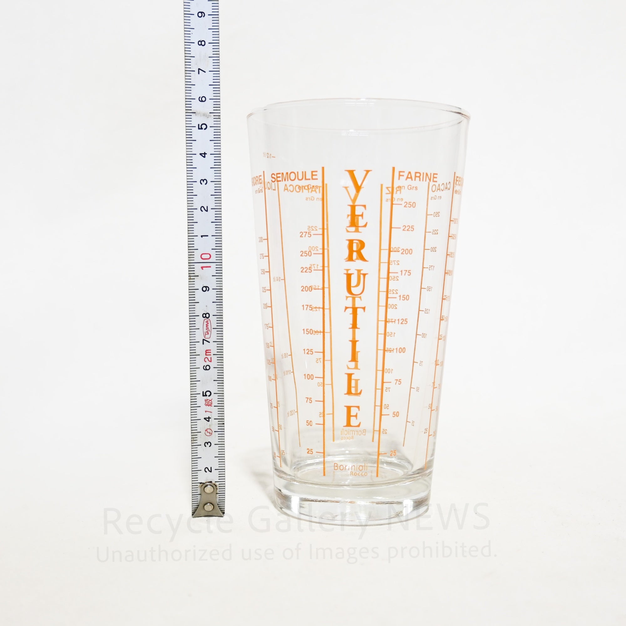 Bormioli Rocco VERUTILE Measuring glass French Vintage / ボルミオリ ロッコ VERUTILE メジャーグラス 計量カップ フランス ヴィンテージ