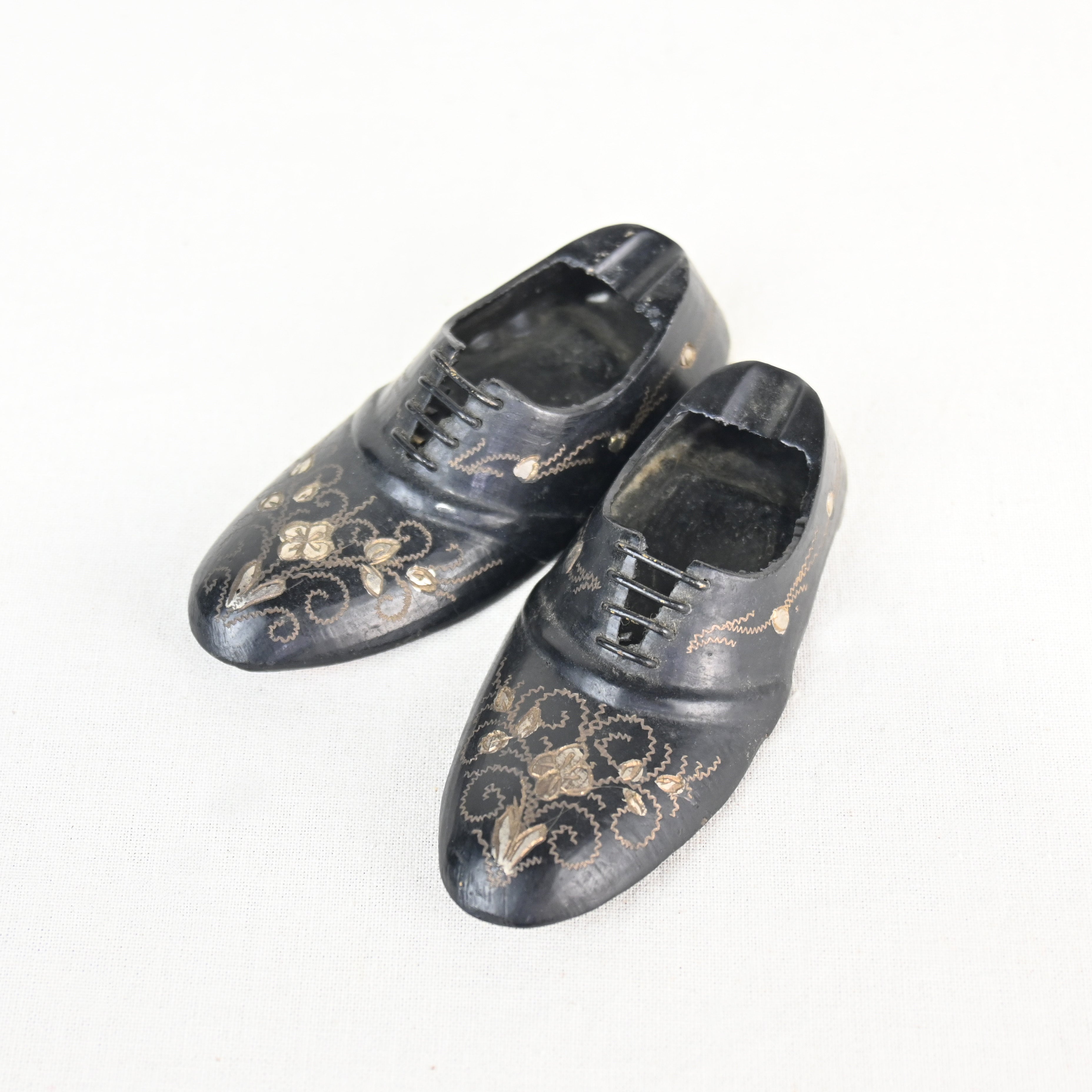 Indian vintage Brass Shoes Ash tray / インド ヴィンテージ 真鍮 灰皿 革靴