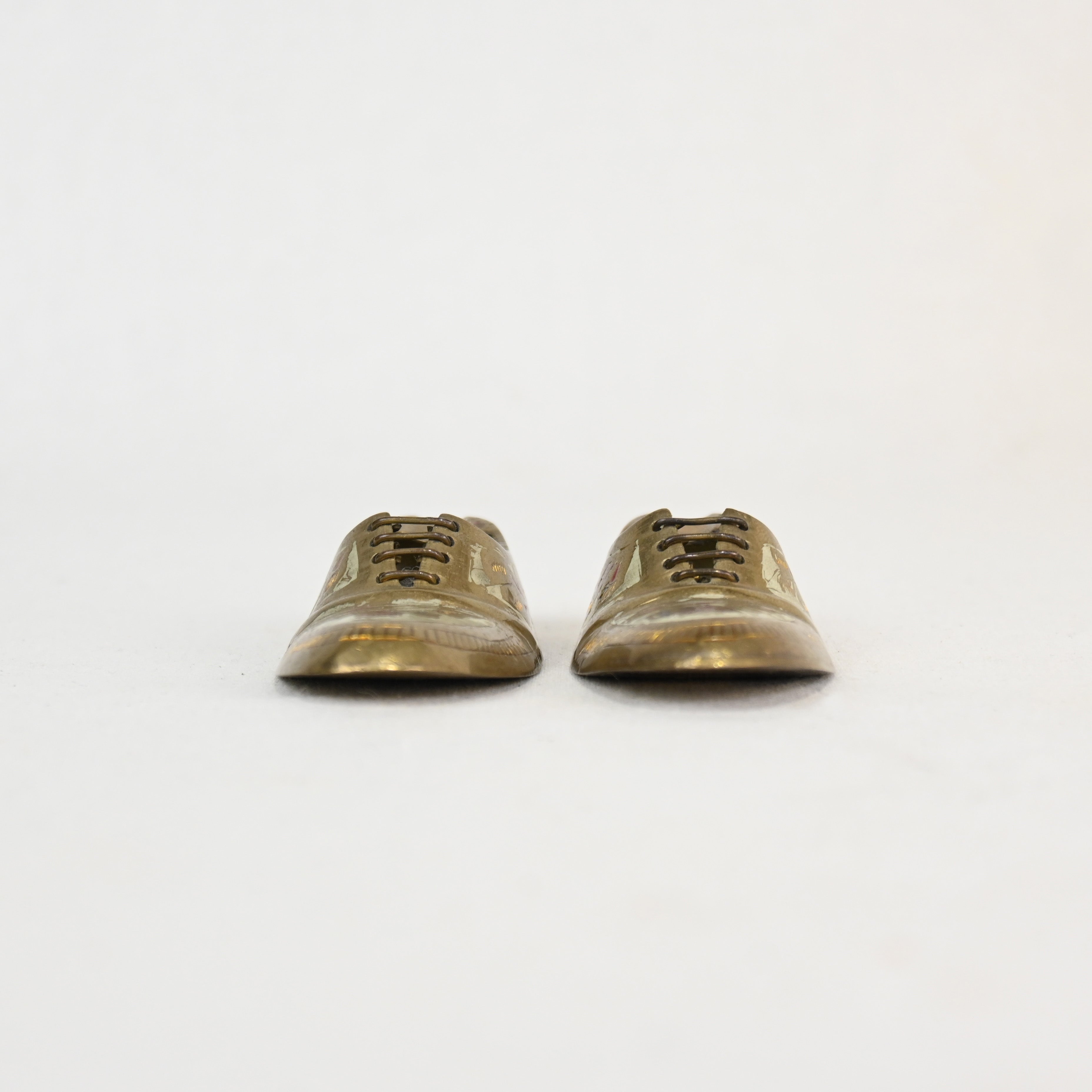 Indian vintage Brass Shoes Ash tray / インド ヴィンテージ 真鍮 灰皿 革靴