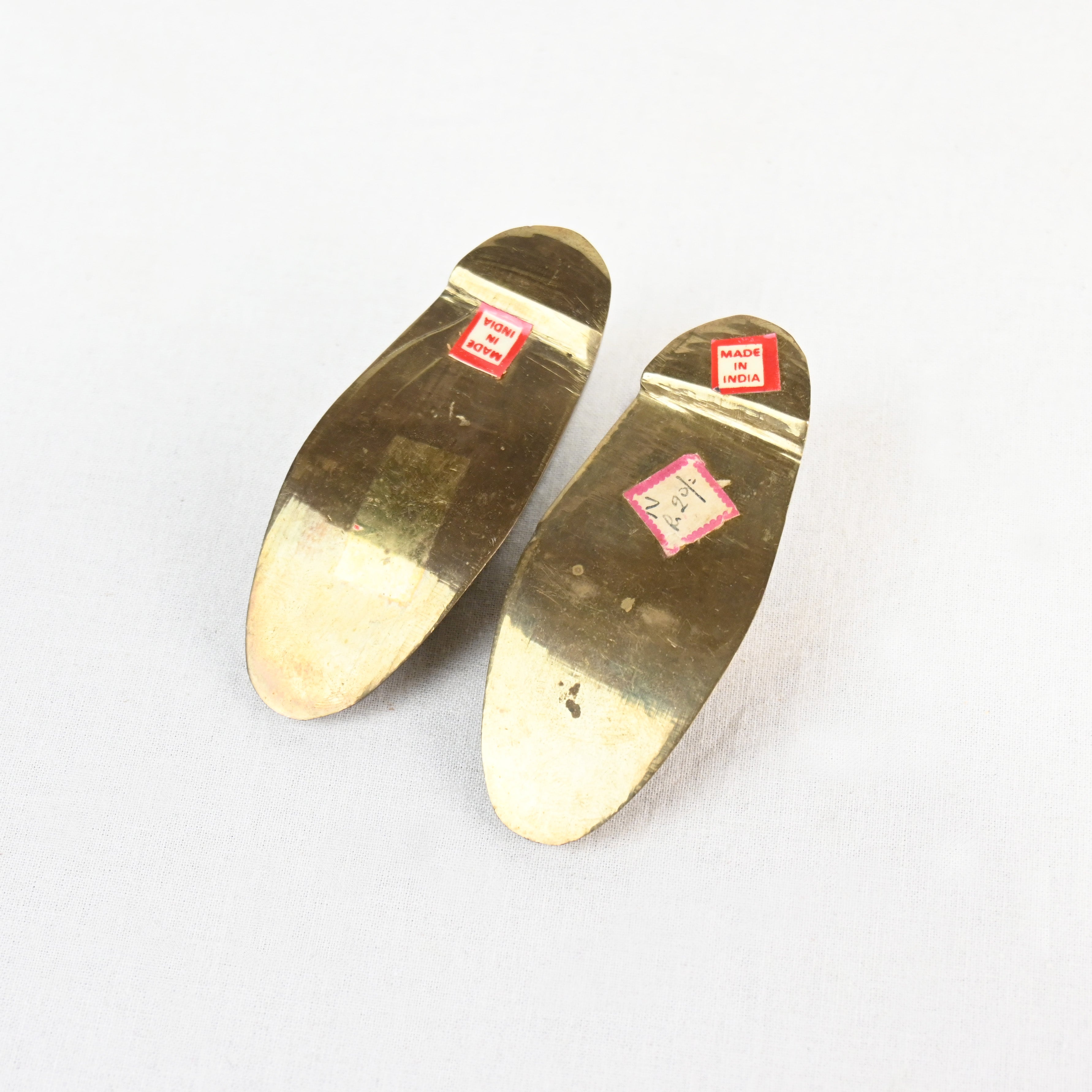 Indian vintage Brass Shoes Ash tray / インド ヴィンテージ 真鍮 灰皿 革靴