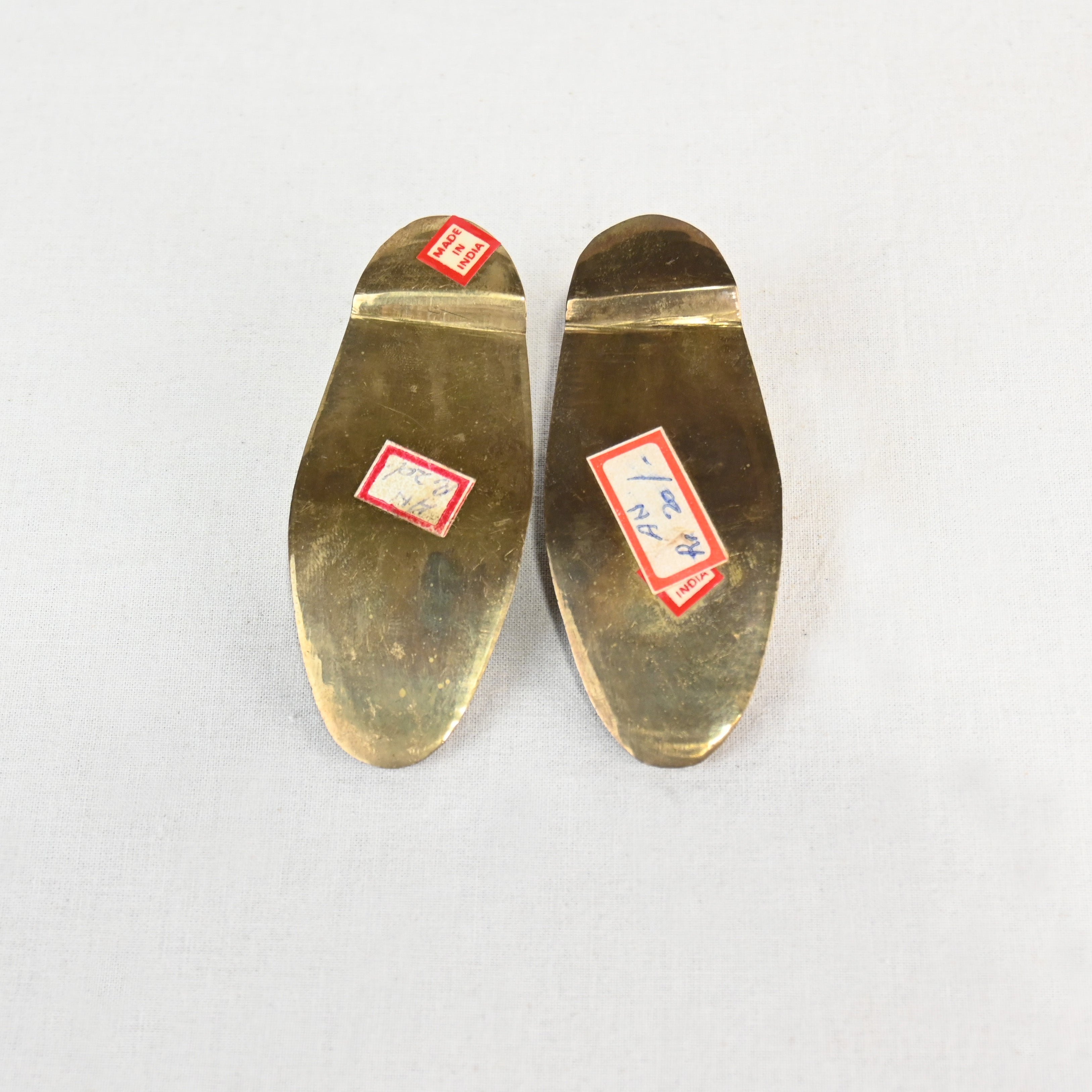 Indian vintage Brass Shoes Ash tray / インド ヴィンテージ 真鍮 灰皿 革靴