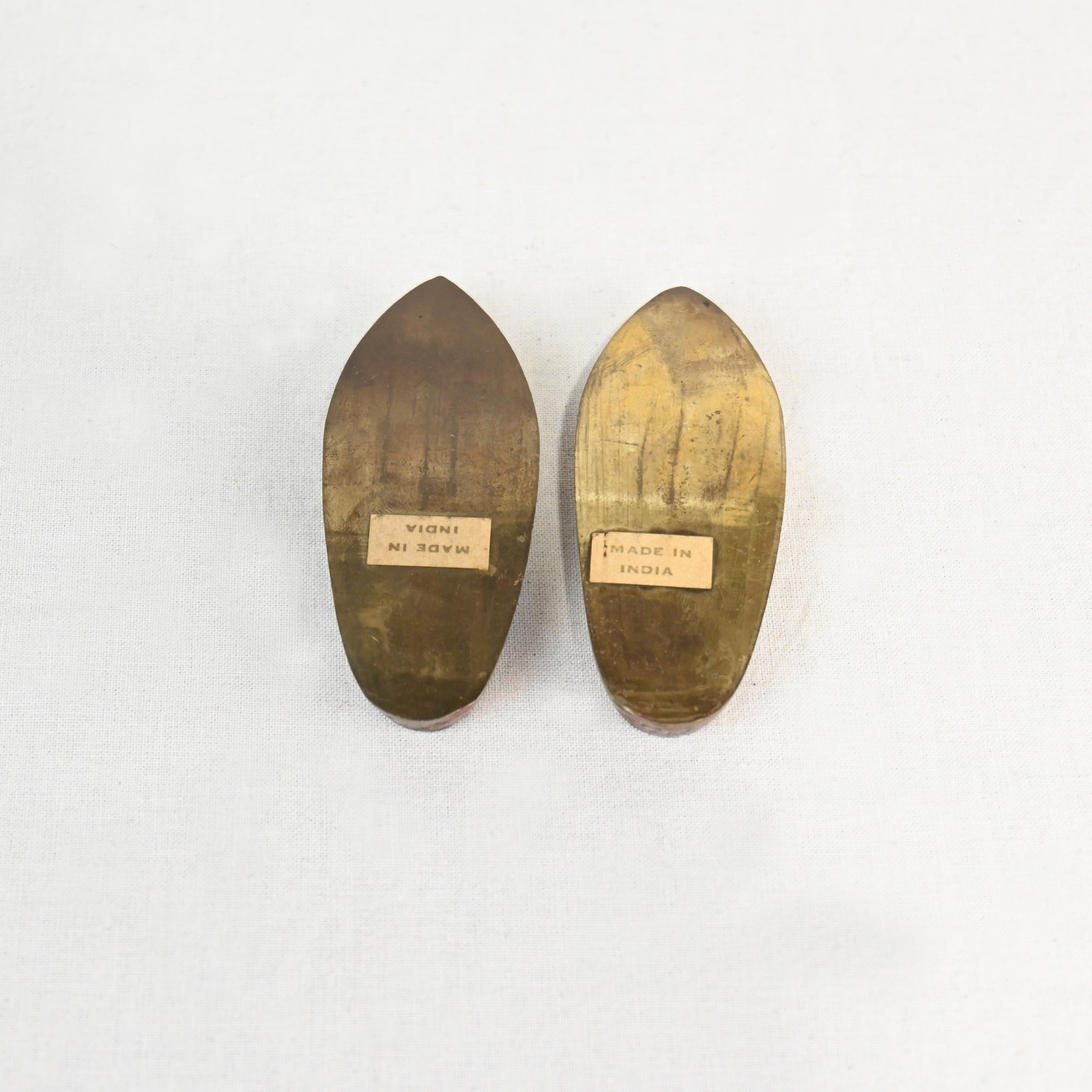 Indian vintage Brass Shoes Mojari Ash tray / インド ヴィンテージ 真鍮 灰皿 靴 モジャリ