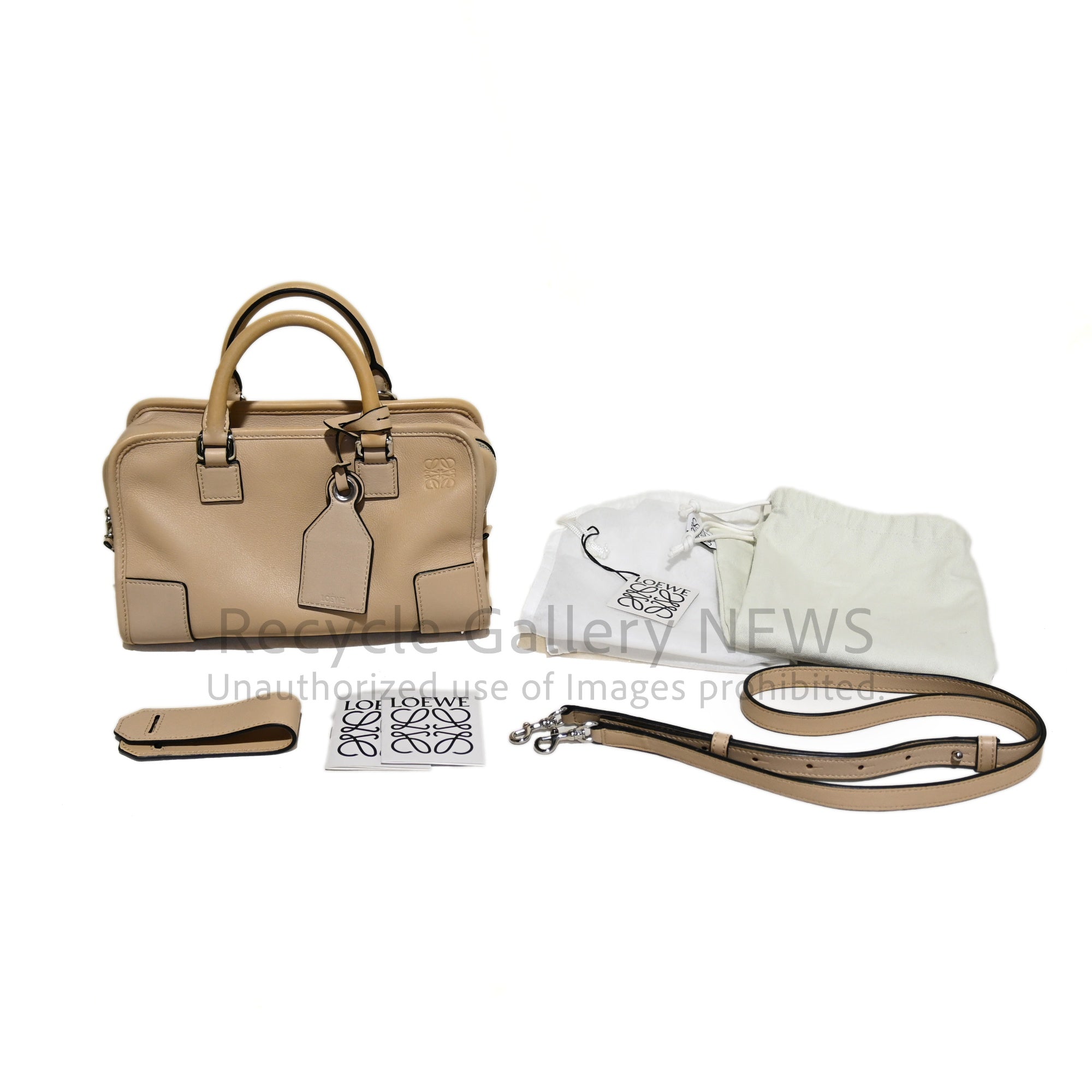 Loewe Amazona 2-Way Handbag Greige / ロエベ アマソナ 2WAYハンドバッグ グレージュ