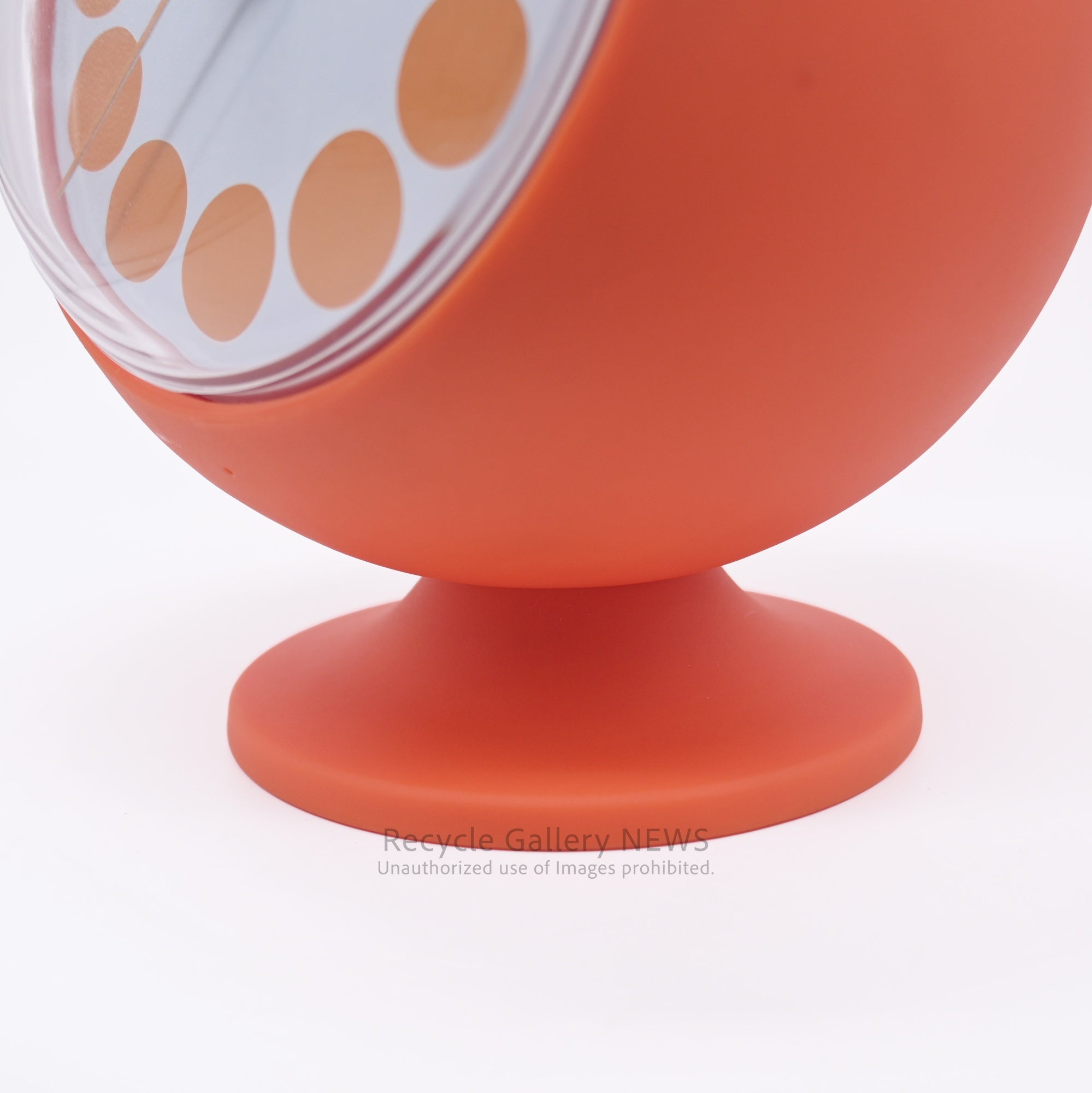 Timestone Vintage Orange Desk Clock Space Age Mid Century Modern Retro Pop / タイムストーン 置時計 オレンジ スペースエイジ ミッドセンチュリー レトロポップ