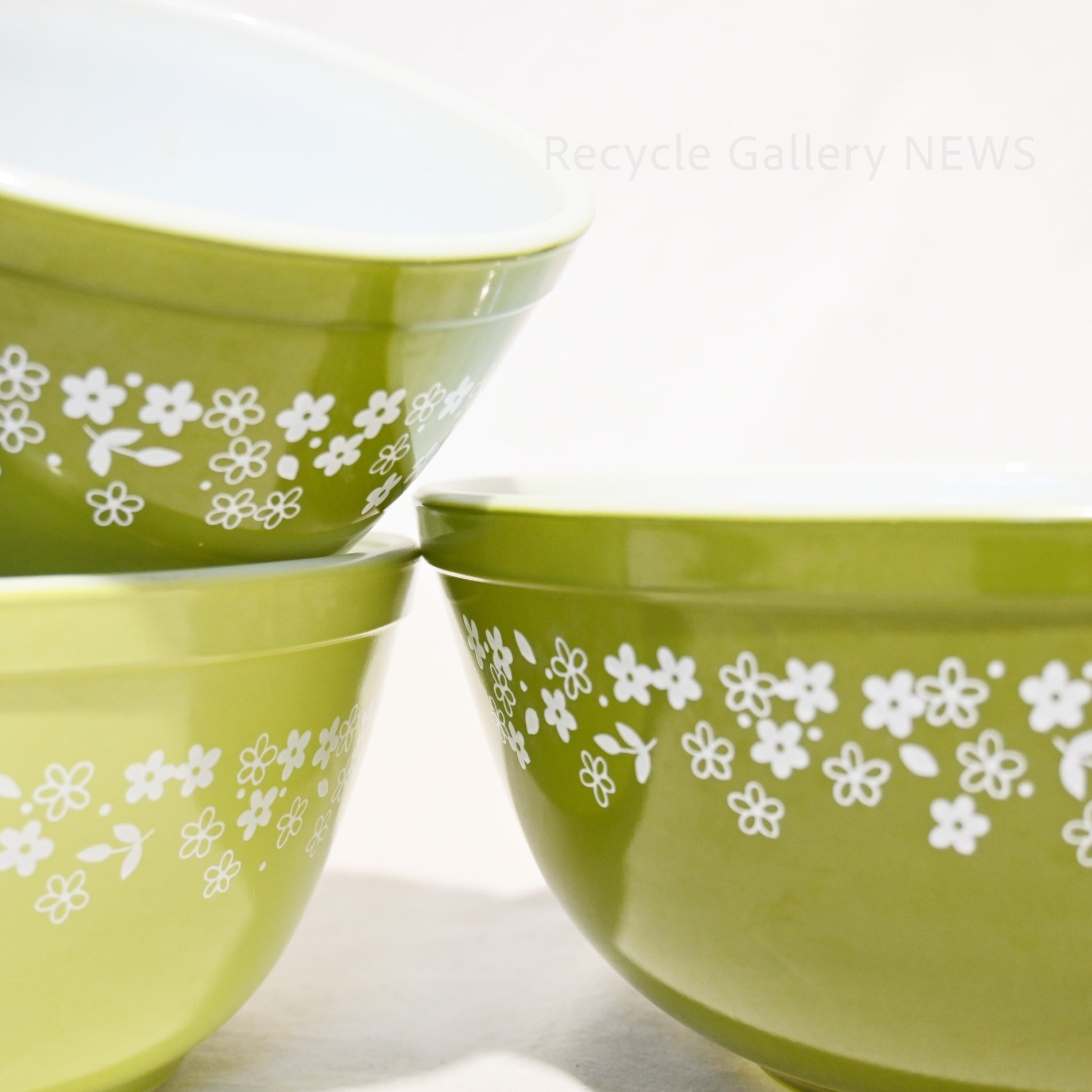 Vintage Pyrex Crazy Daisy Mixing Bowl Small Heat-Resistant Glass American Vintage / オールドパイレックス ミキシングボウル Sサイズ クレイジーデイジー 耐熱ガラス アメリカヴィンテージ