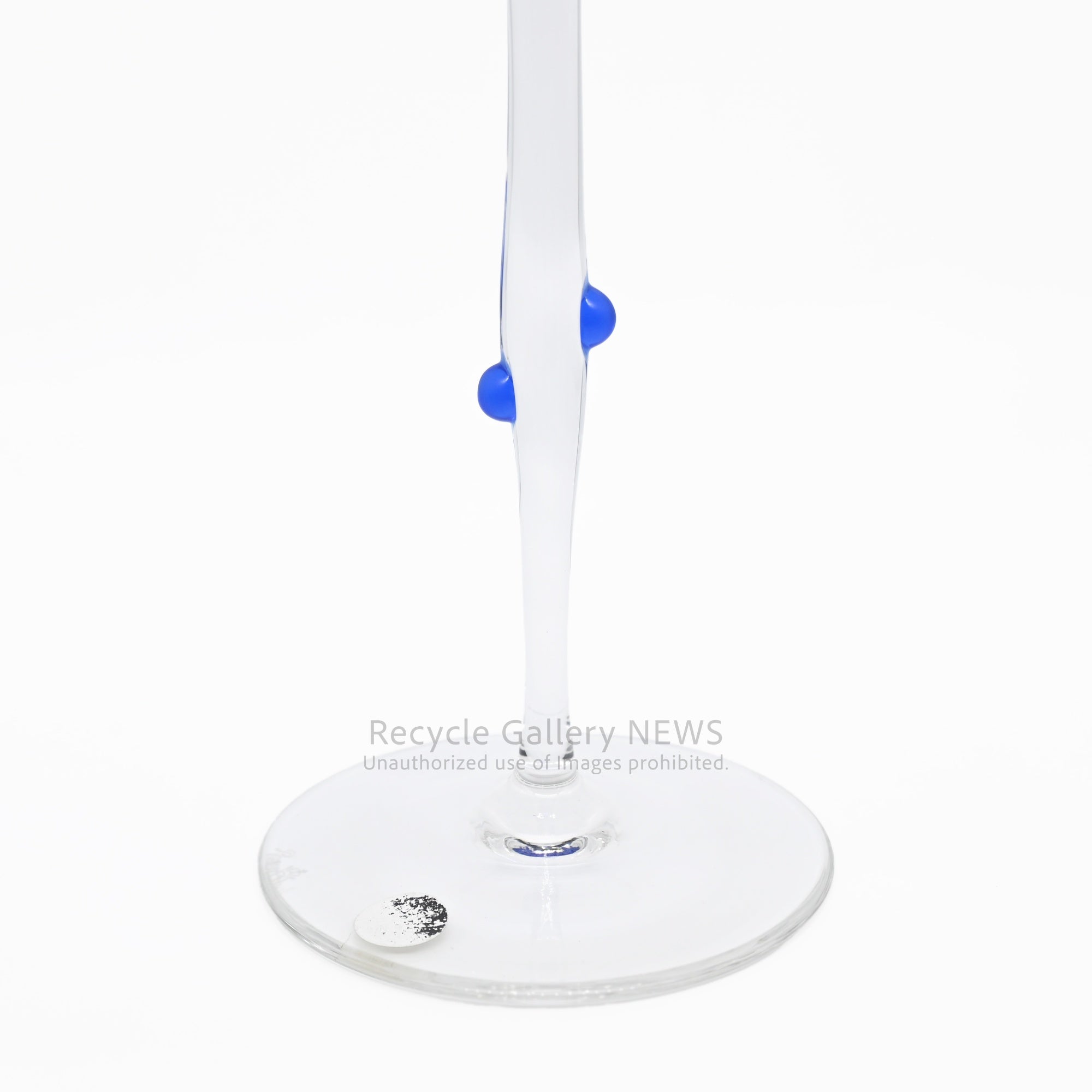 Rosenthal Cobalt Blue Glass Candle Holder Modern Interior / ローゼンタール ガラス キャンドルスタンド 青 ディスプレイ モダンインテリア