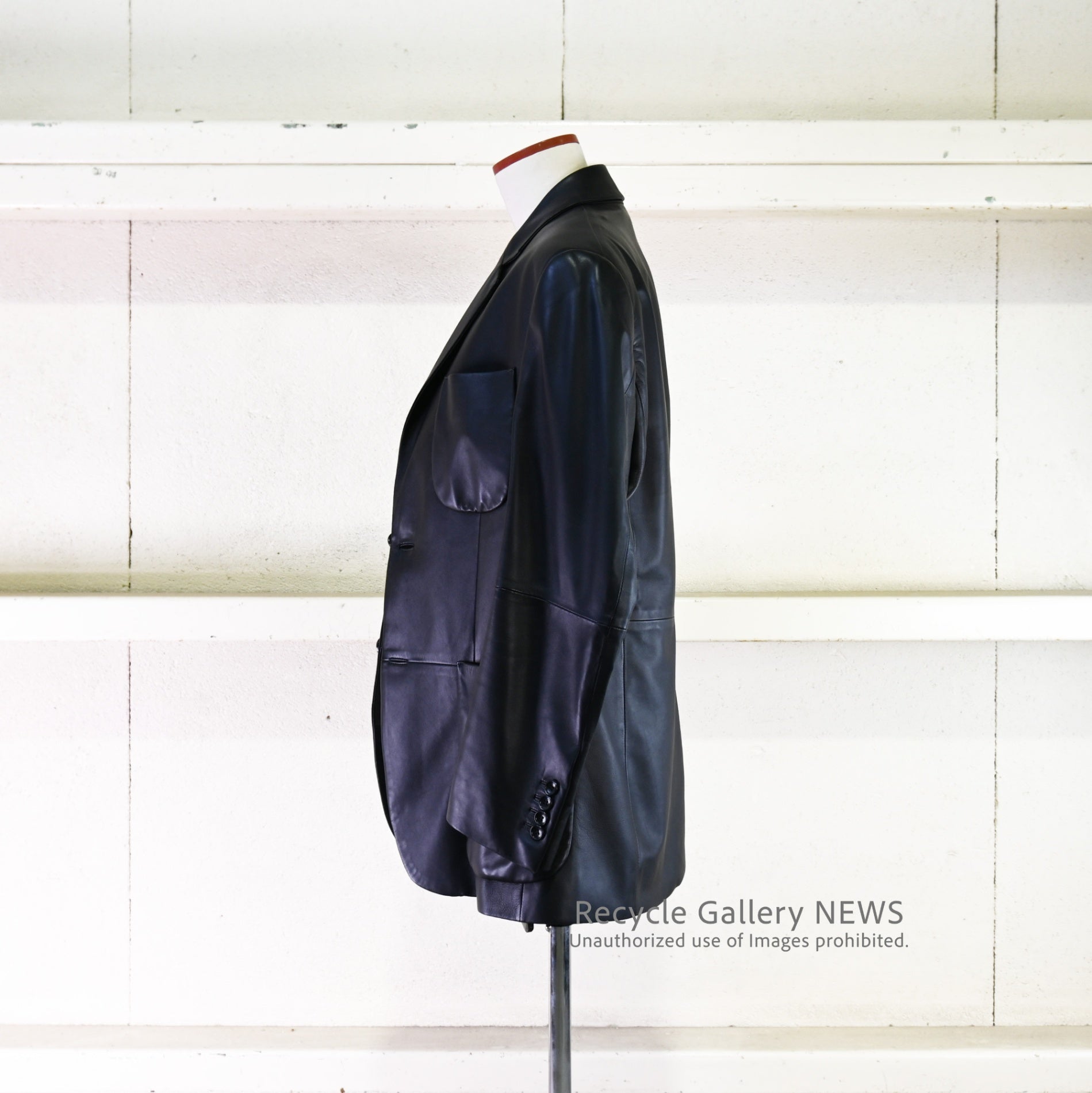 LOEWE Men's Lamb Leather Jacket in Black Jonathan Anderson /  ロエベ メンズ ラム レザー ジャケット ブラック ジョナサン・アンダーソン  羊革 黒