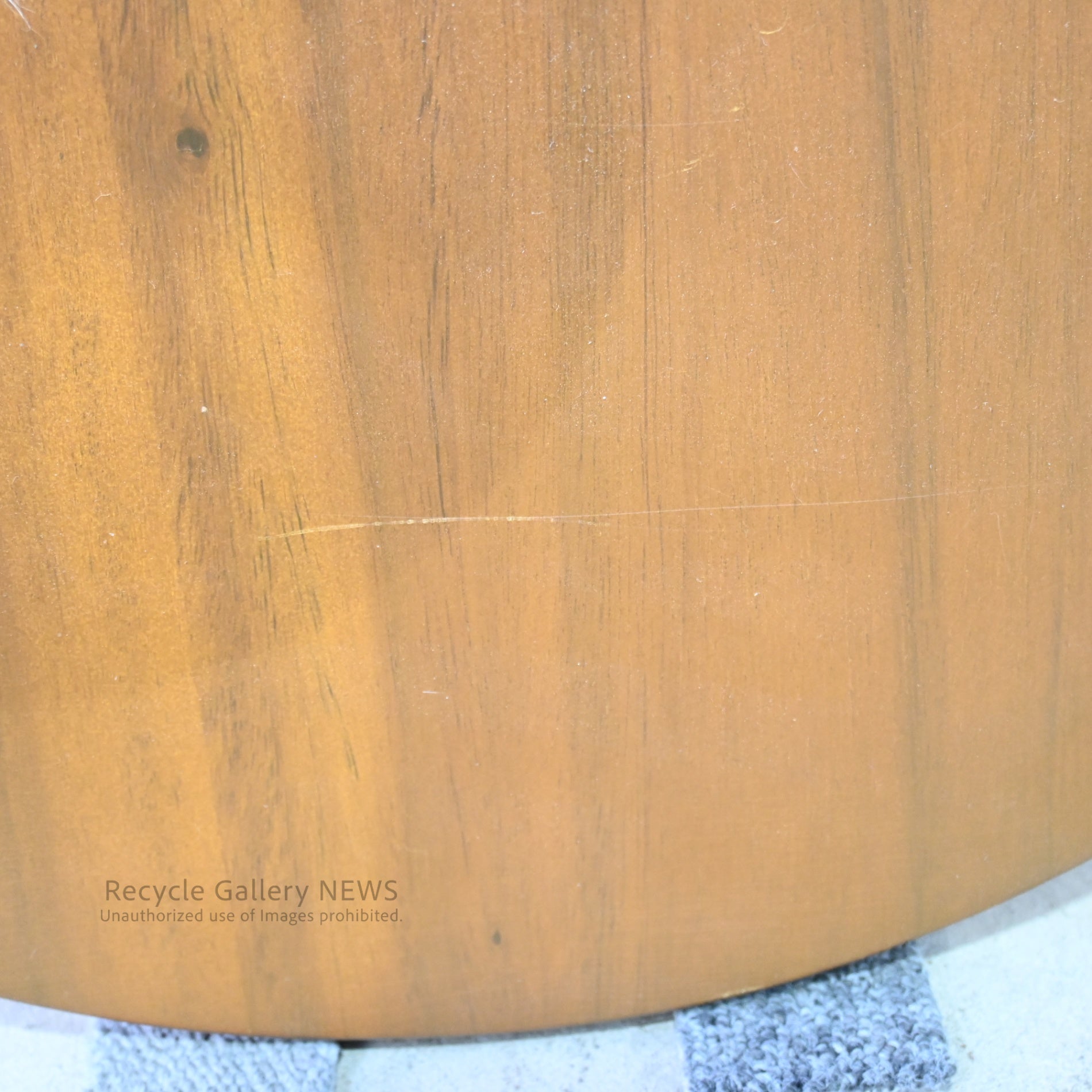 AZUMAYA Round Monkey Pod Side Table　Solid Wood Brown Grain pattern / AZUMAYA モンキーポッド ラウンドサイドテーブル 無垢材 茶色 木目