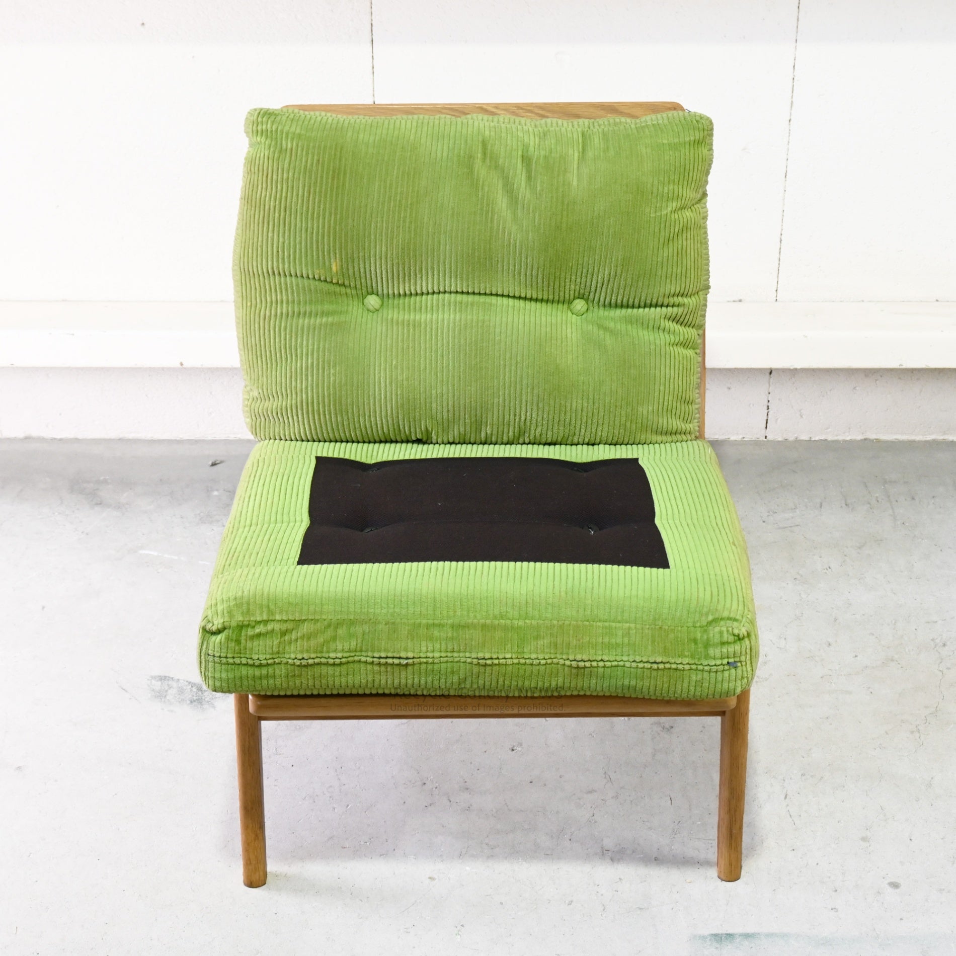 Maruni60 Frame Chair in Green Fabric Japanese Mid Century Modern / マルニ60 フレームチェア グリーンファブリック 日本 ミッドセンチュリー  ジャパニーズモダン