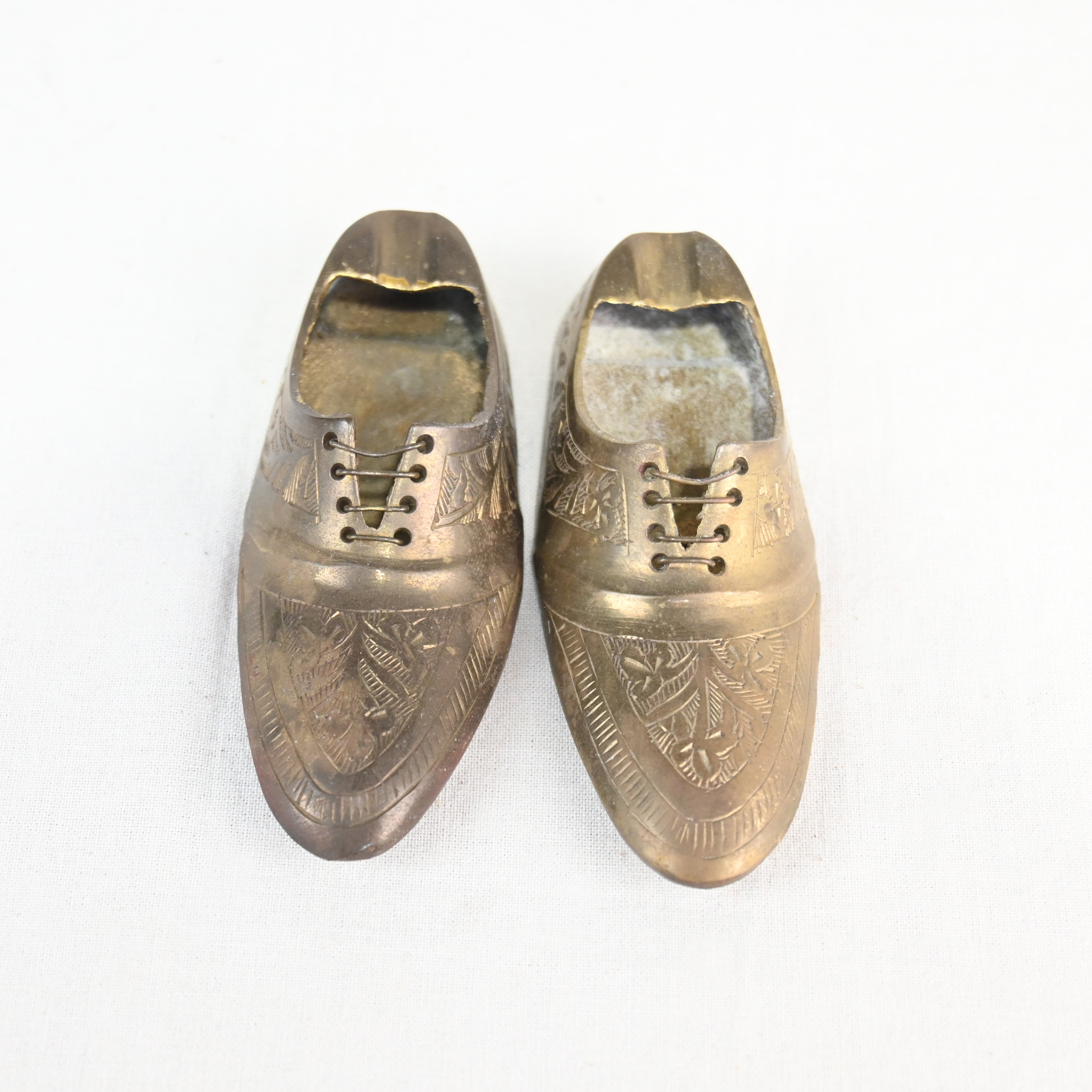 Indian vintage Brass Shoes Ash tray / インド ヴィンテージ 真鍮 灰皿 靴