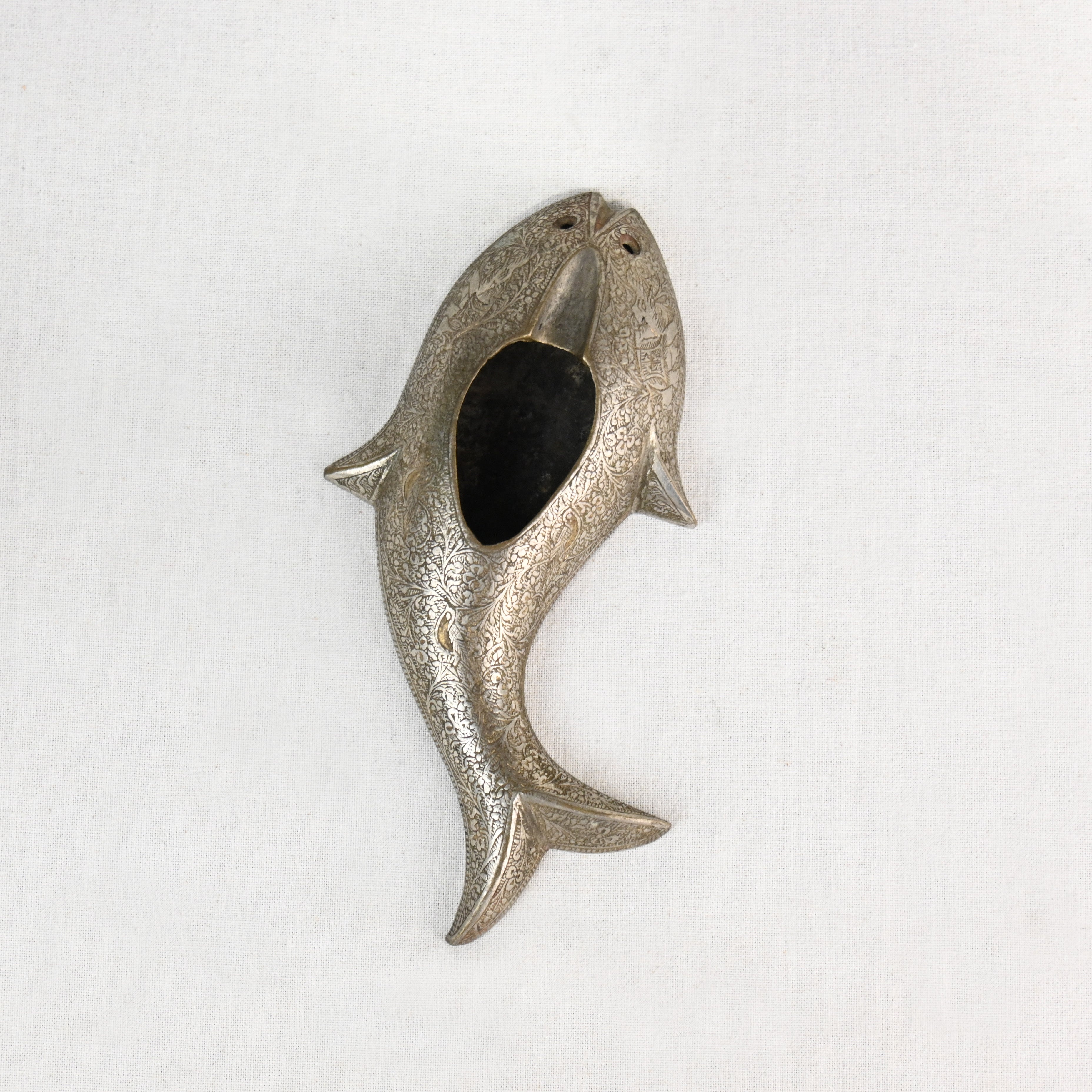 Indian vintage Brass Fish Ash tray / インド ヴィンテージ 真鍮 灰皿 魚