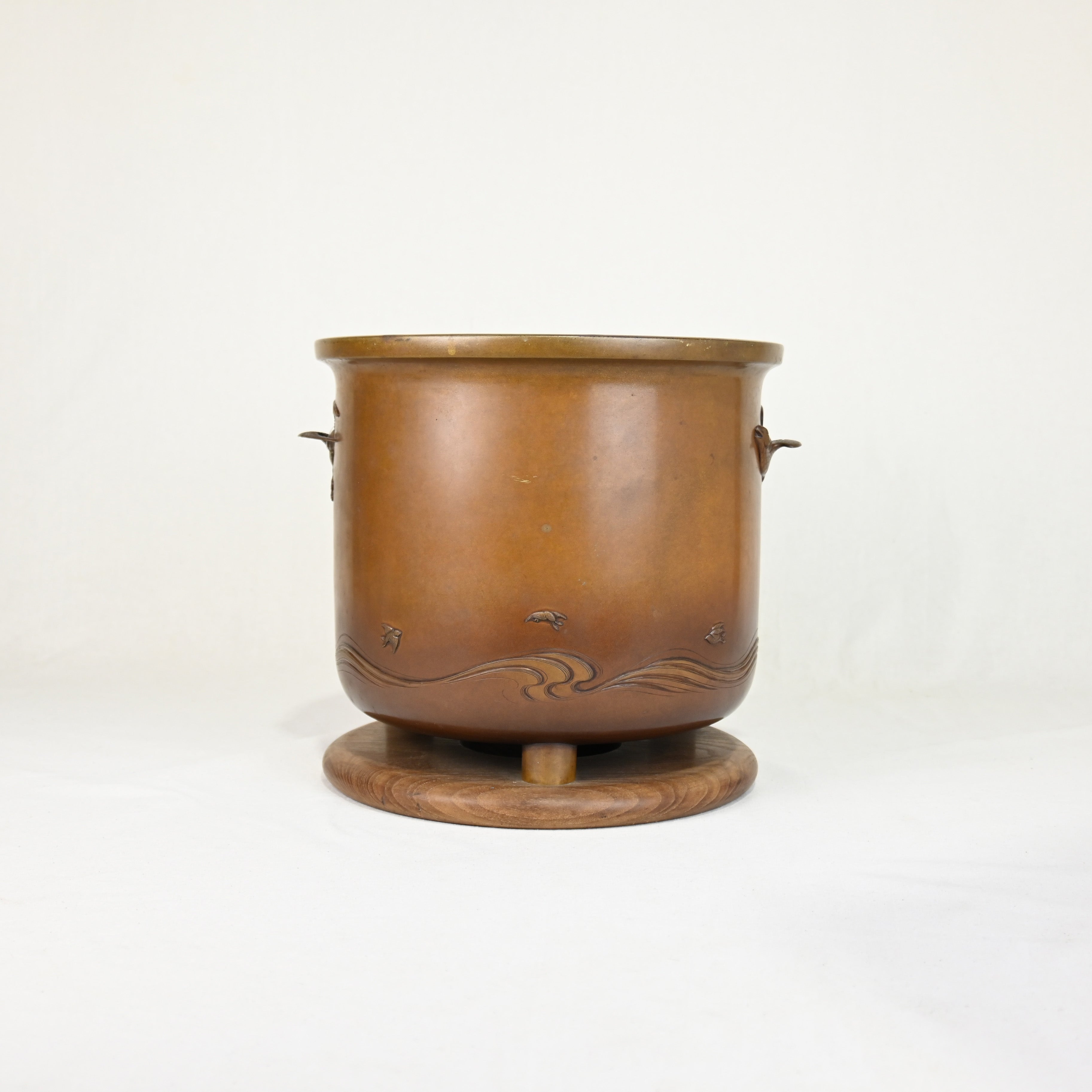 Nabecho Brazier Plover Japan Vintage / 鍋寵 火鉢 千鳥 日本 ヴィンテージ