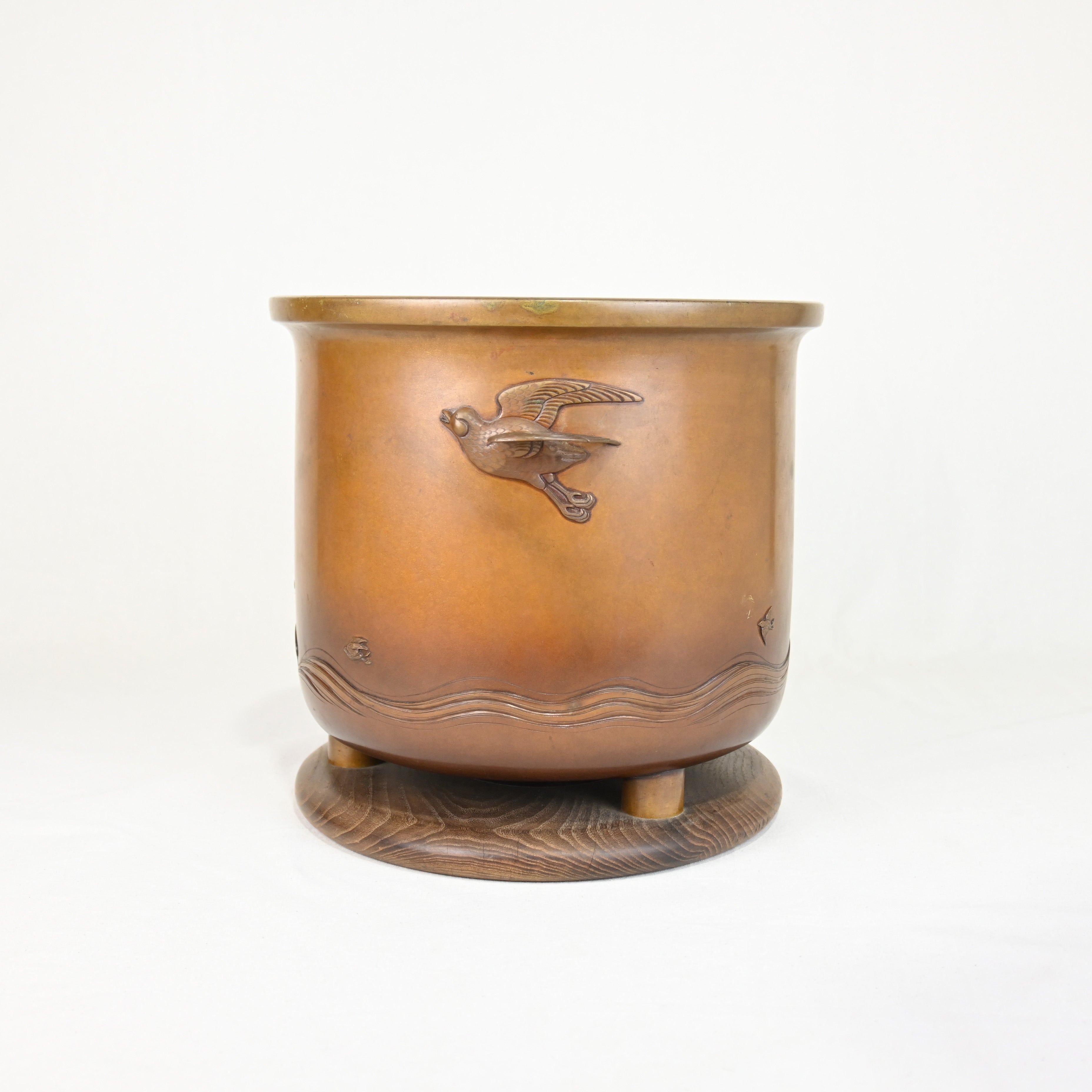 Nabecho Brazier Plover Japan Vintage / 鍋寵 火鉢 千鳥 日本 ヴィンテージ