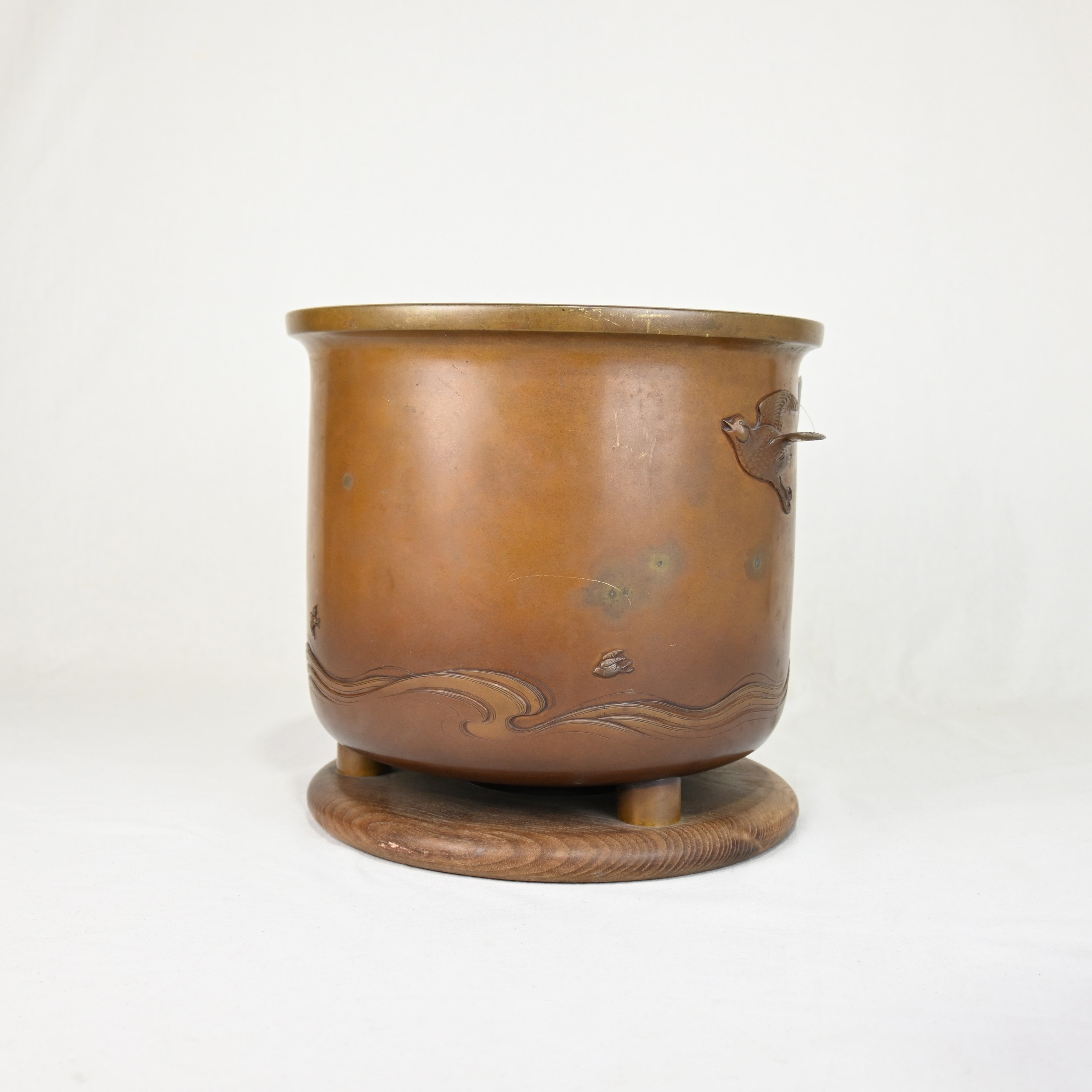 Nabecho Brazier Plover Japan Vintage / 鍋寵 火鉢 千鳥 日本 ヴィンテージ