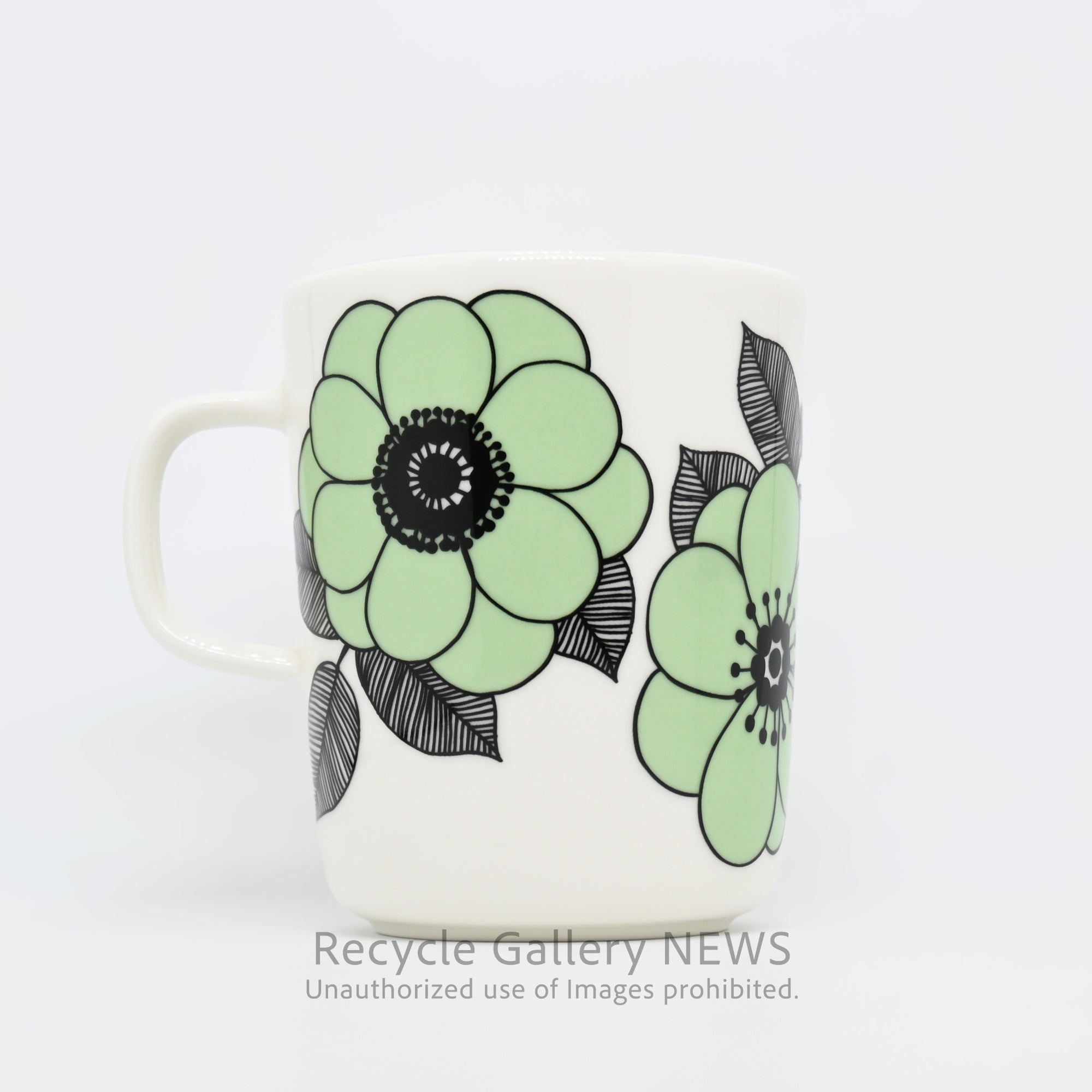 marimekko "KESTIT" Green Mug / マリメッコ "ケスティト" グリーン マグカップ