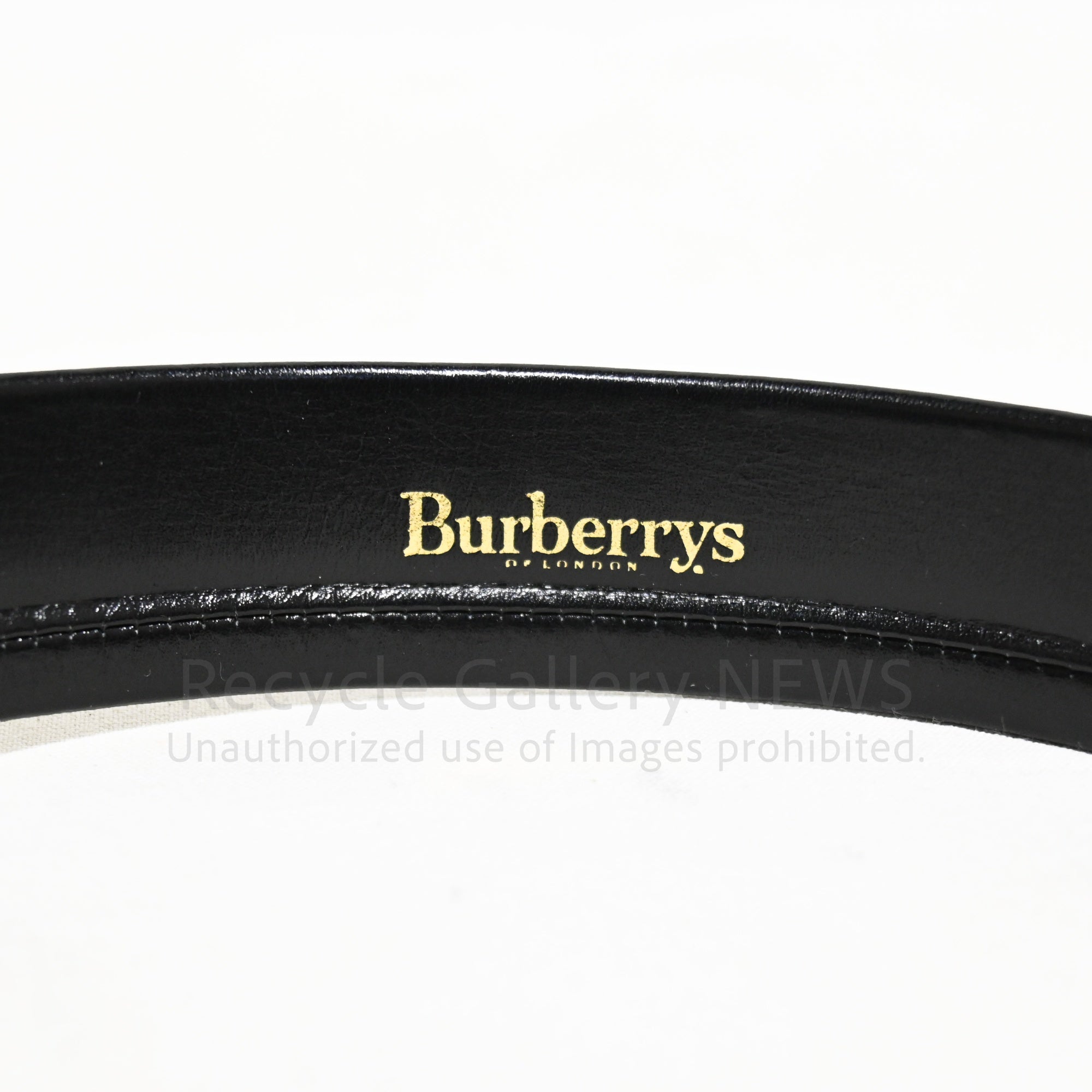 Burberry Horse logo Square buckle leather belt Pre-1999 Unisex Unused vintage 'Burberrys' / バーバリー ホースロゴ スクエアバックル レザーベルト 未使用品 1999年以前 ヴィンテージ バーバリー ユニセックス