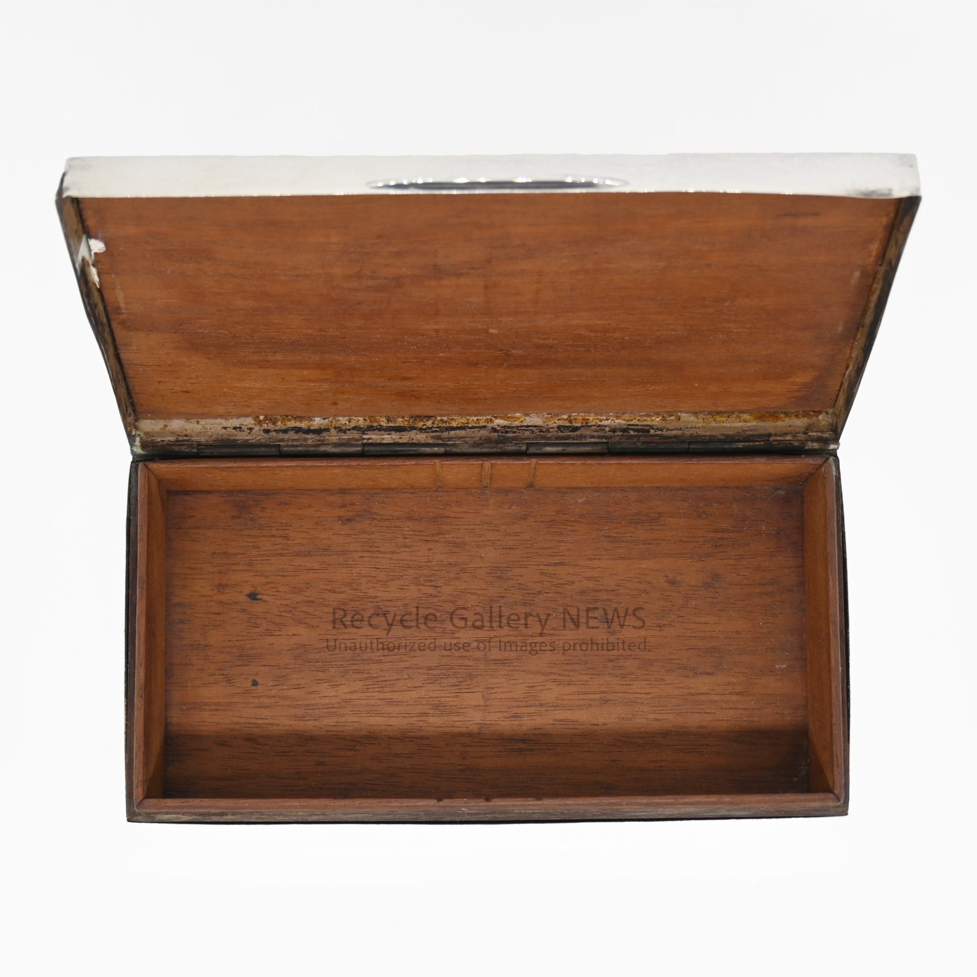 Antique 1932 Art Deco Era English Sterling Silver Case Birmingham / 1932年 アール・デコ様式 バーミンガム 英国純銀製 シルバーケース アンティーク