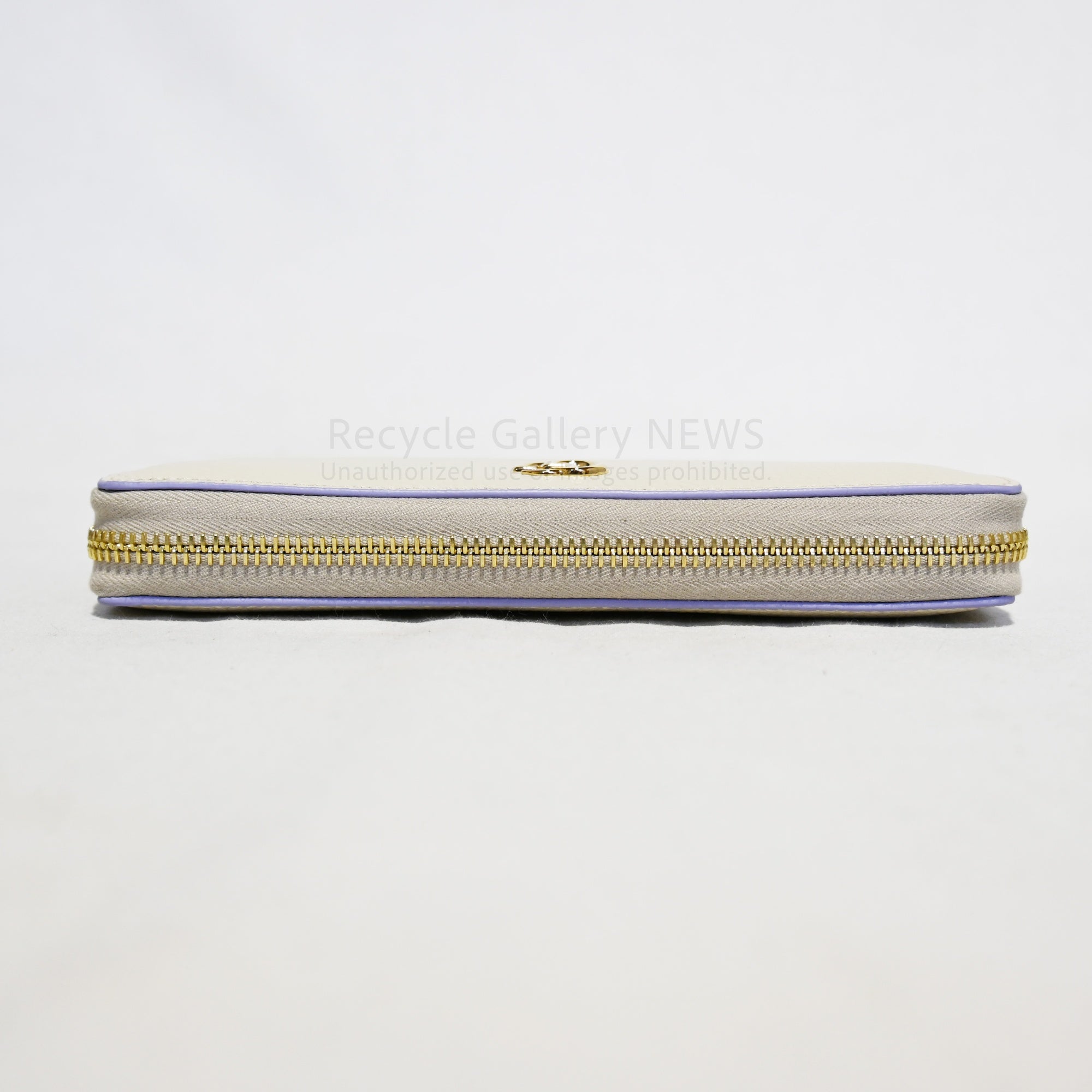 GUCCI Double G Two-Tone Zip-Around Wallet Limited to Japan Ivory and Lilac Leather Unused Italy / グッチ ダブルG バイカラー ジップアラウンドウォレット 日本限定 アイボリー&ライラックレザー 未使用品