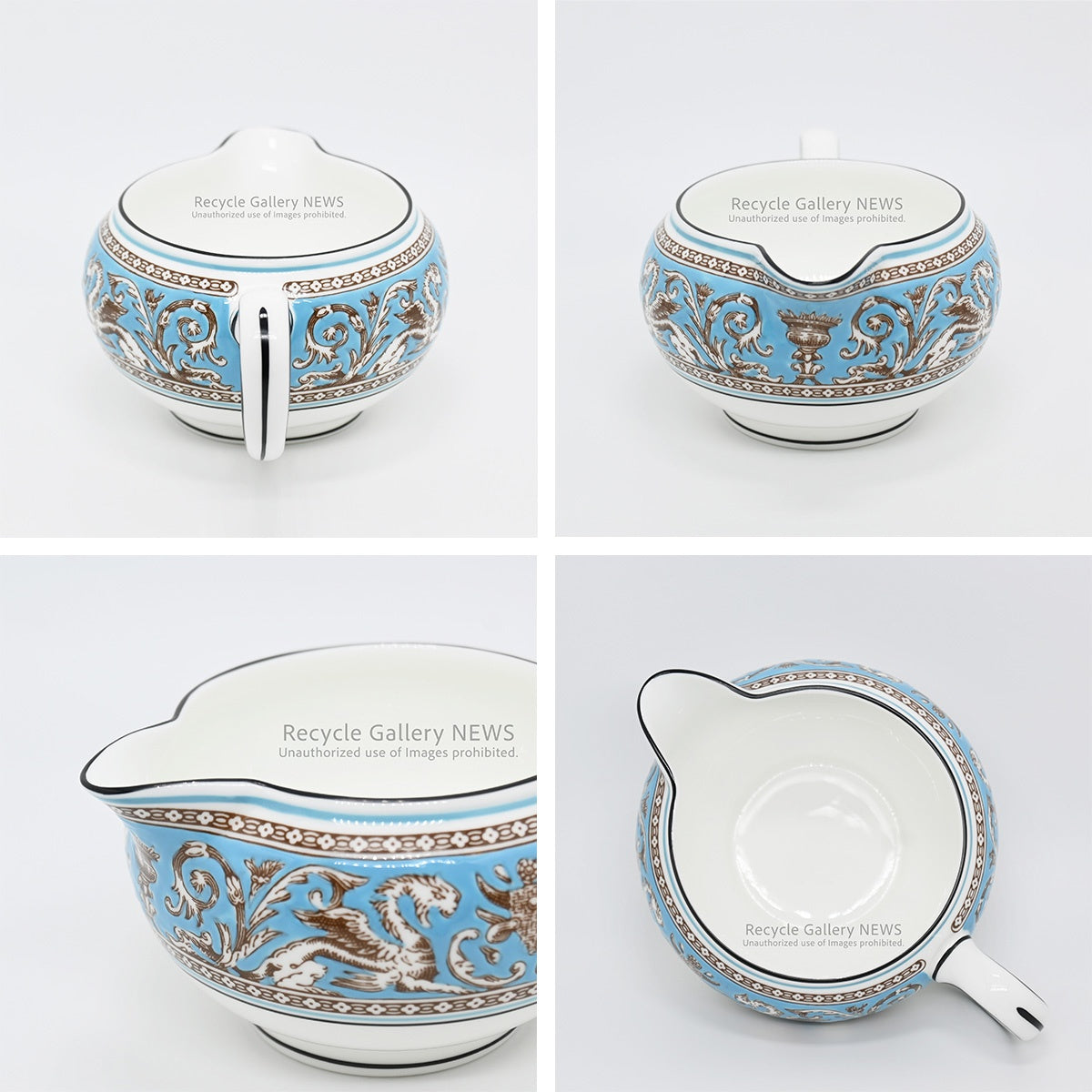 WEDGWOOD "Florentine Turquoise" 3-Piece Teapot Set / ウェッジウッド "フロレンティーン ターコイズ" ティーポット 3点セット