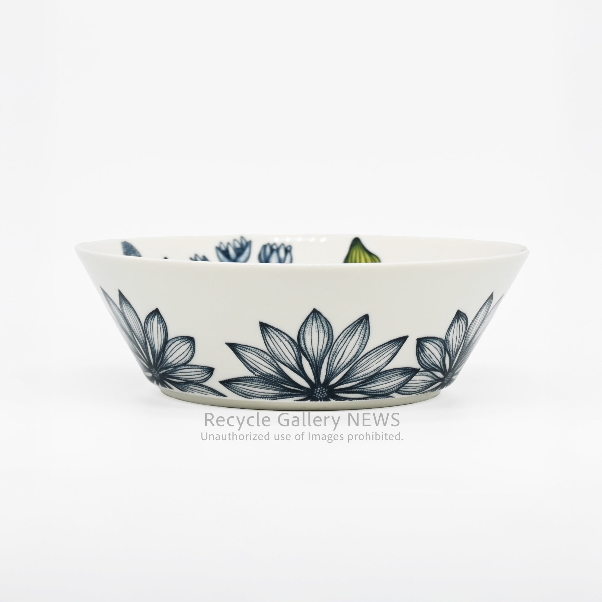 ARABIA Runo Summer Ray Finland Floral 16.5cm Bowl Old Backstamp Scandinavian Style / アラビア ルノ サマーレイ 16.5cmボウル フィンランド  花柄 北欧 旧スタンプ
