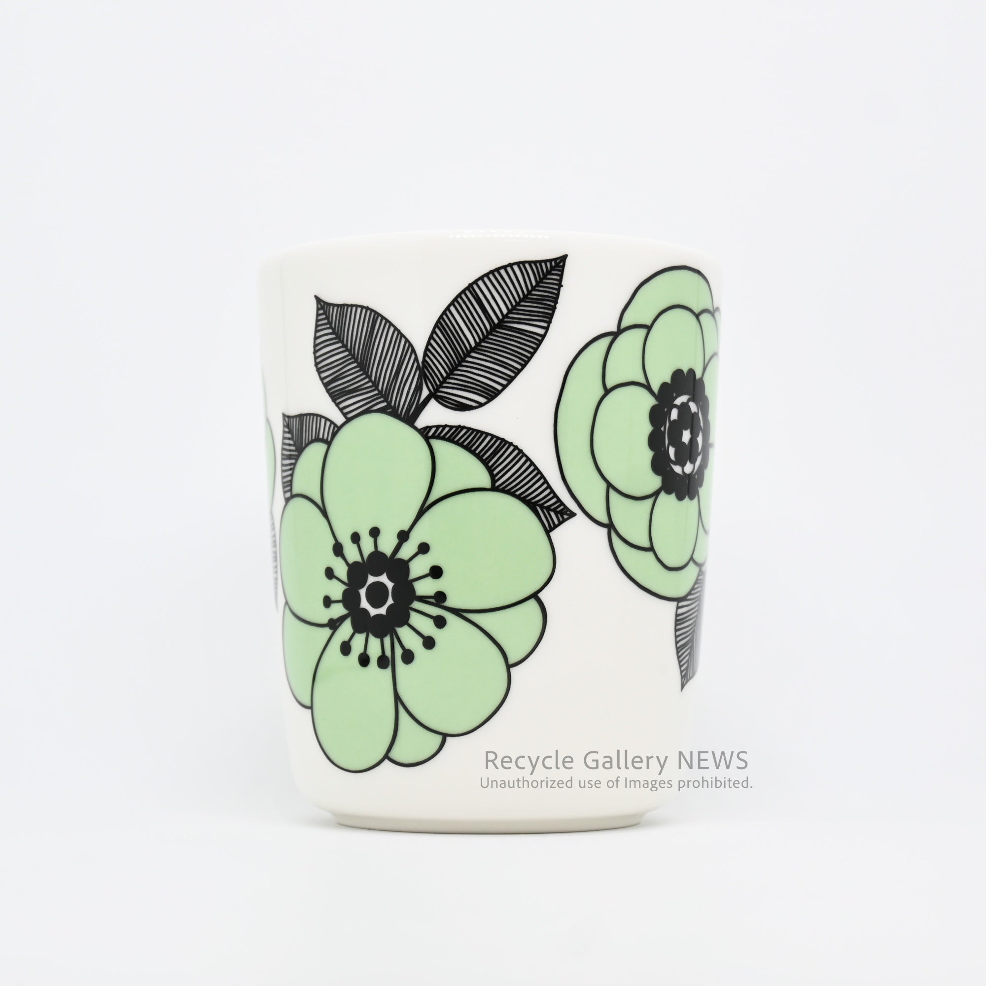 marimekko "KESTIT" Green Mug / マリメッコ "ケスティト" グリーン マグカップ