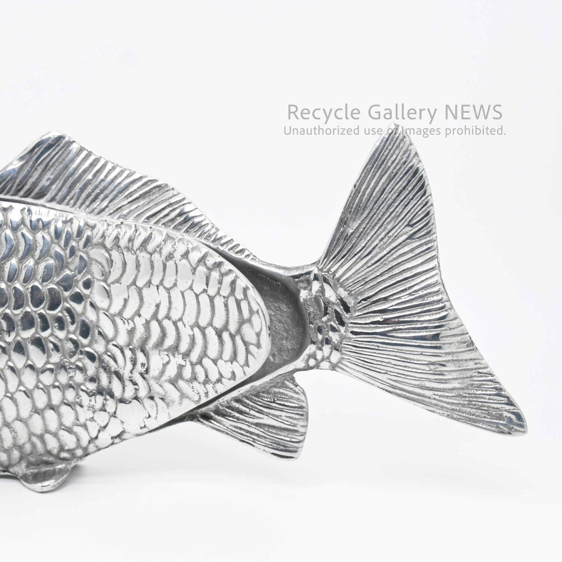 Vintage Carp Motif Napkin Holder Silver Plated / 鯉モチーフ ヴィンテージ ナプキンホルダー シルバー 銀メッキ